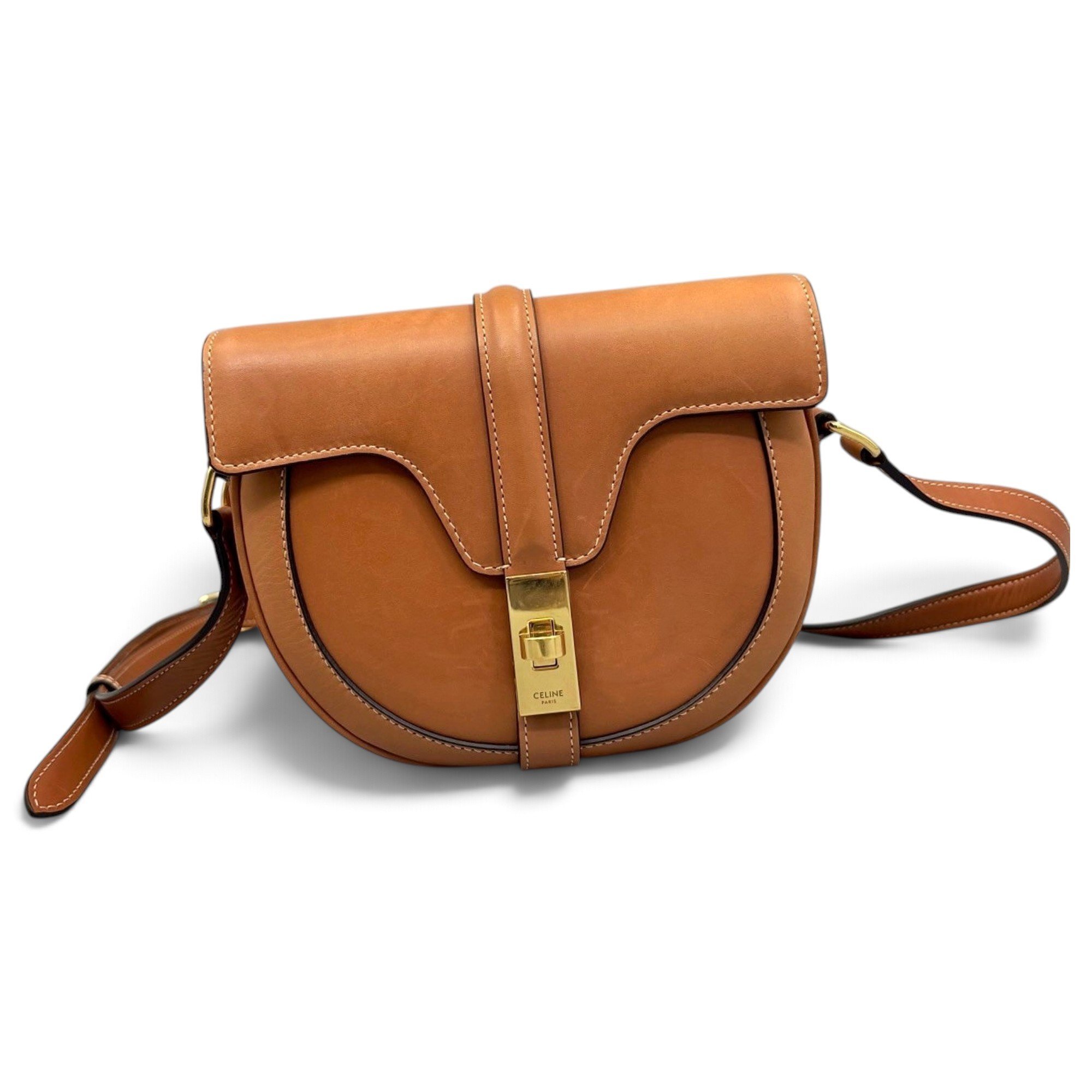 SAC 16 BESACE leather handbag