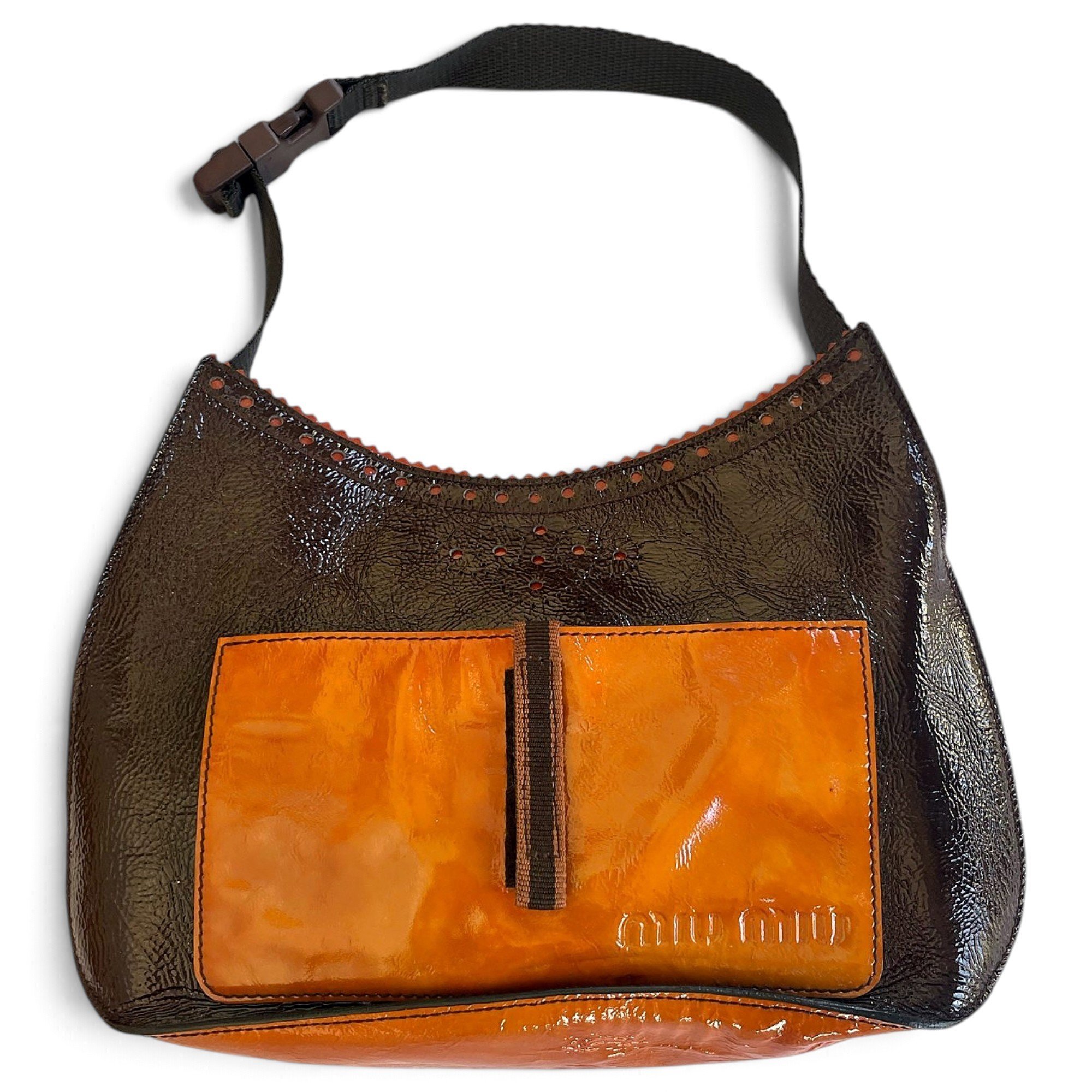 Miu Spirit leather handbag