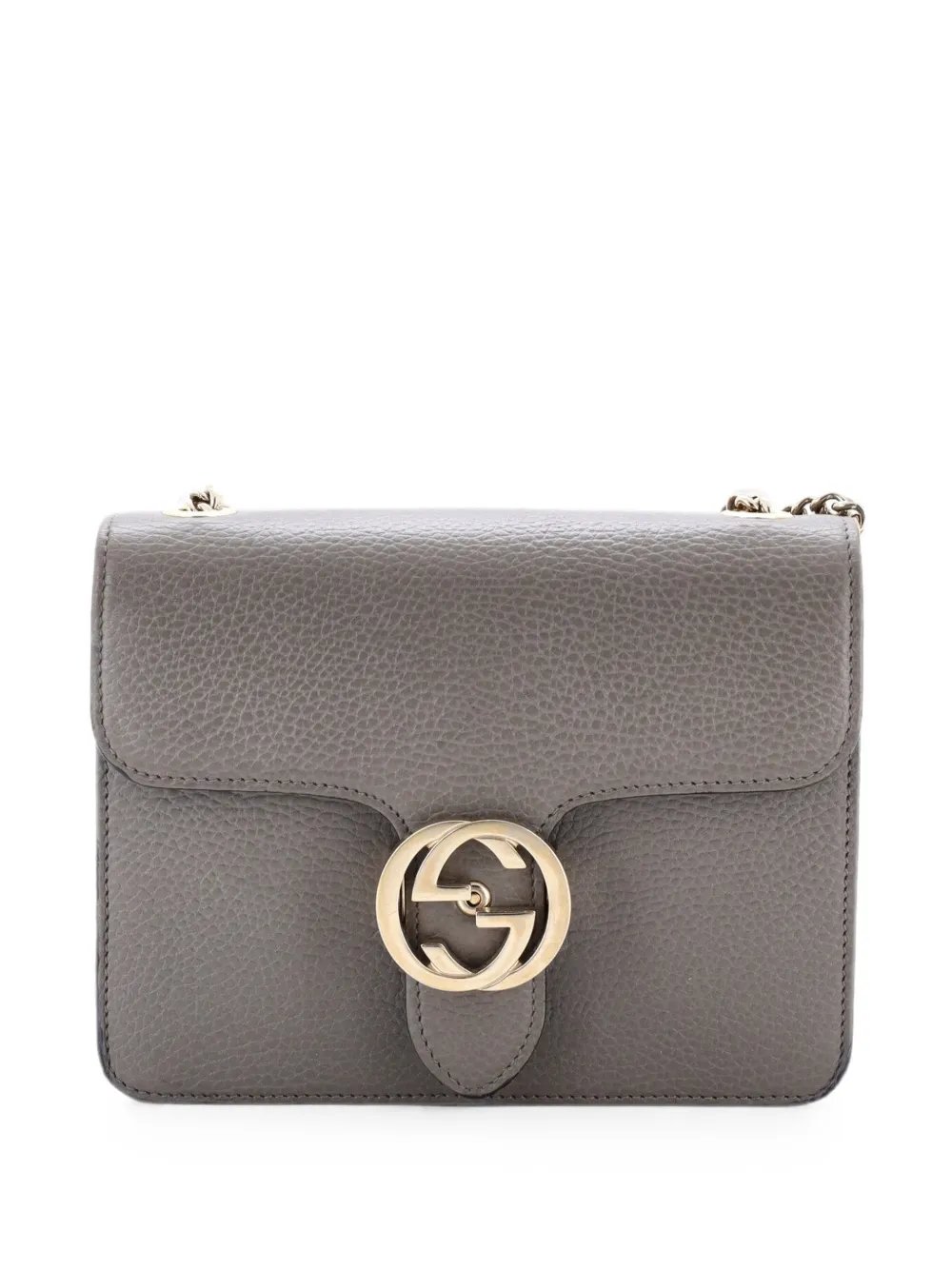 Interlocking Leather Small shoulder bag