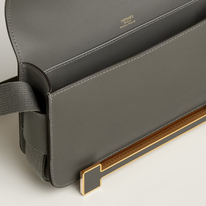 邁耶灰色 Hermès Geta Slim肩背包