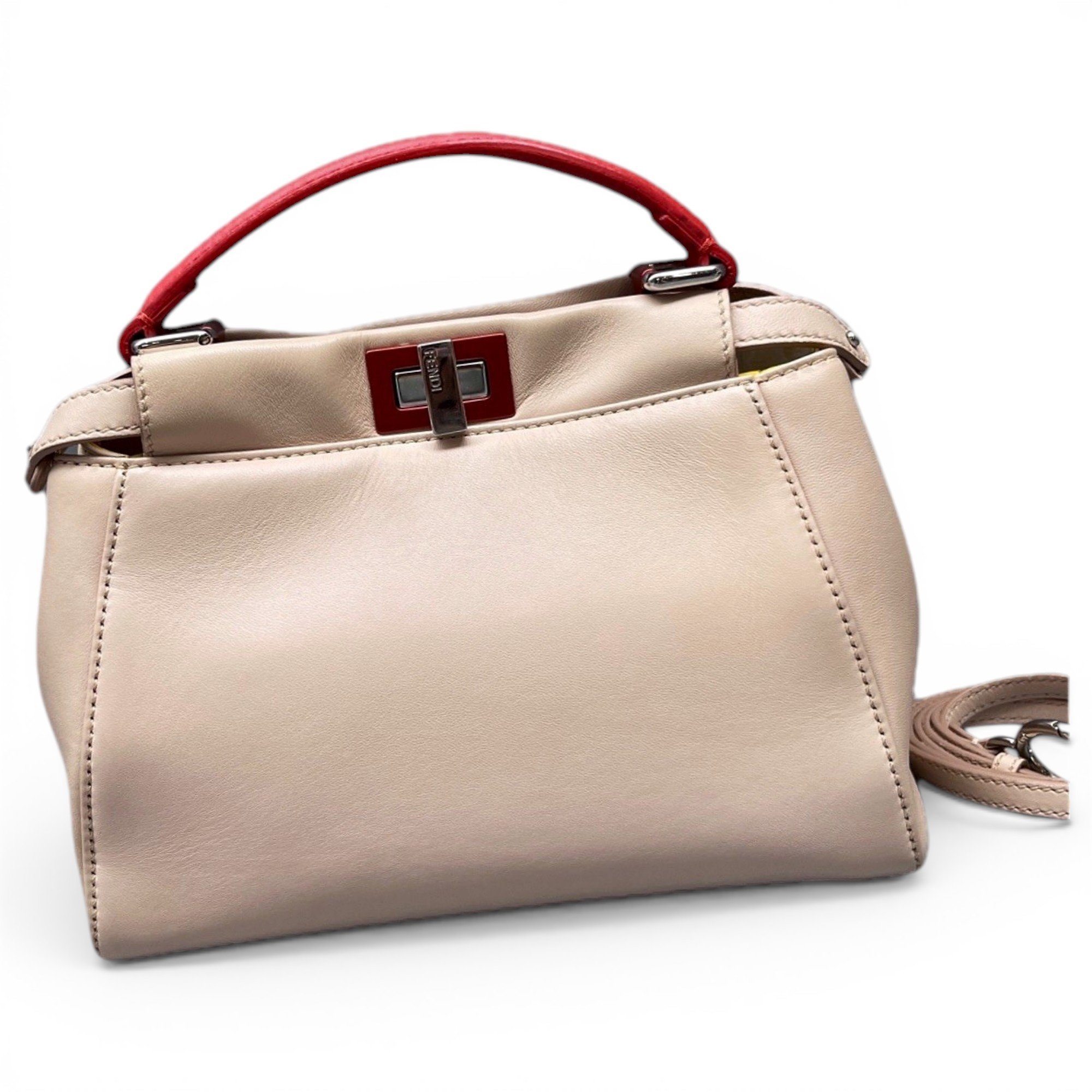 Peekaboo leather handbag