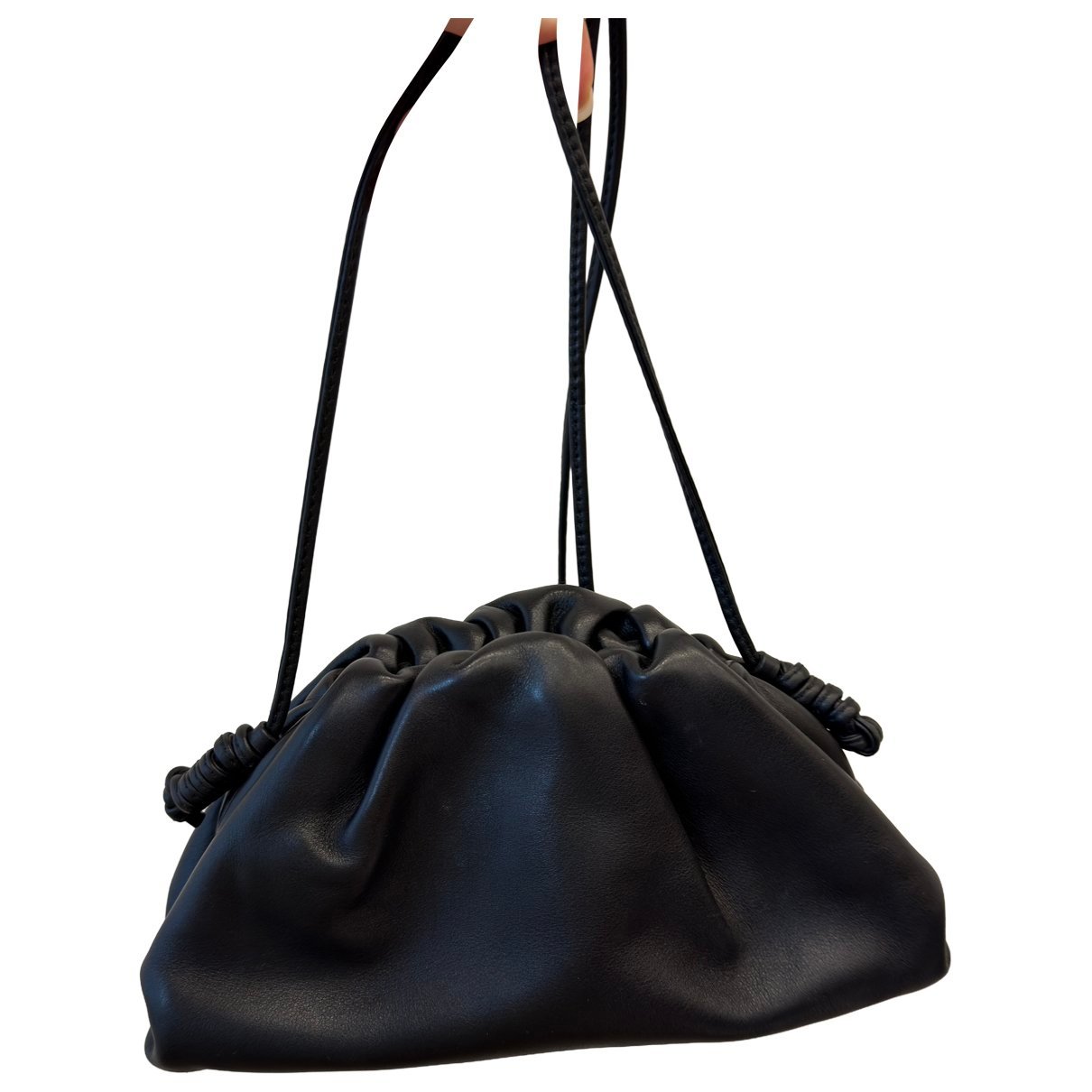 Pouch leather crossbody bag