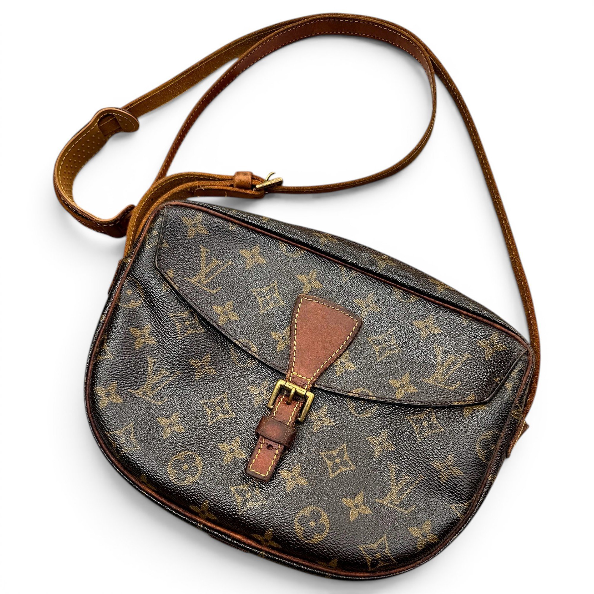 Jeune fille leather crossbody bag