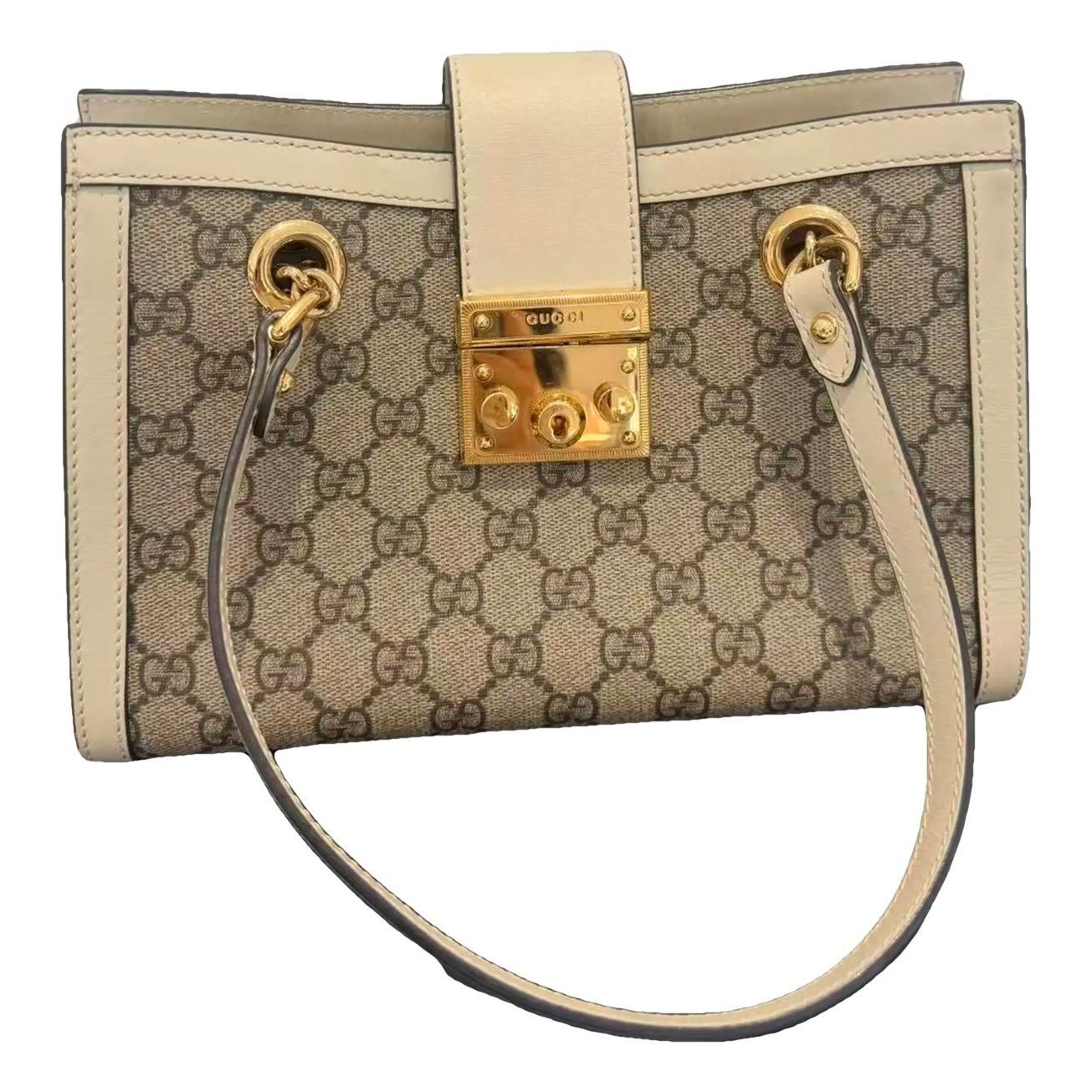 Padlock vinyl handbag