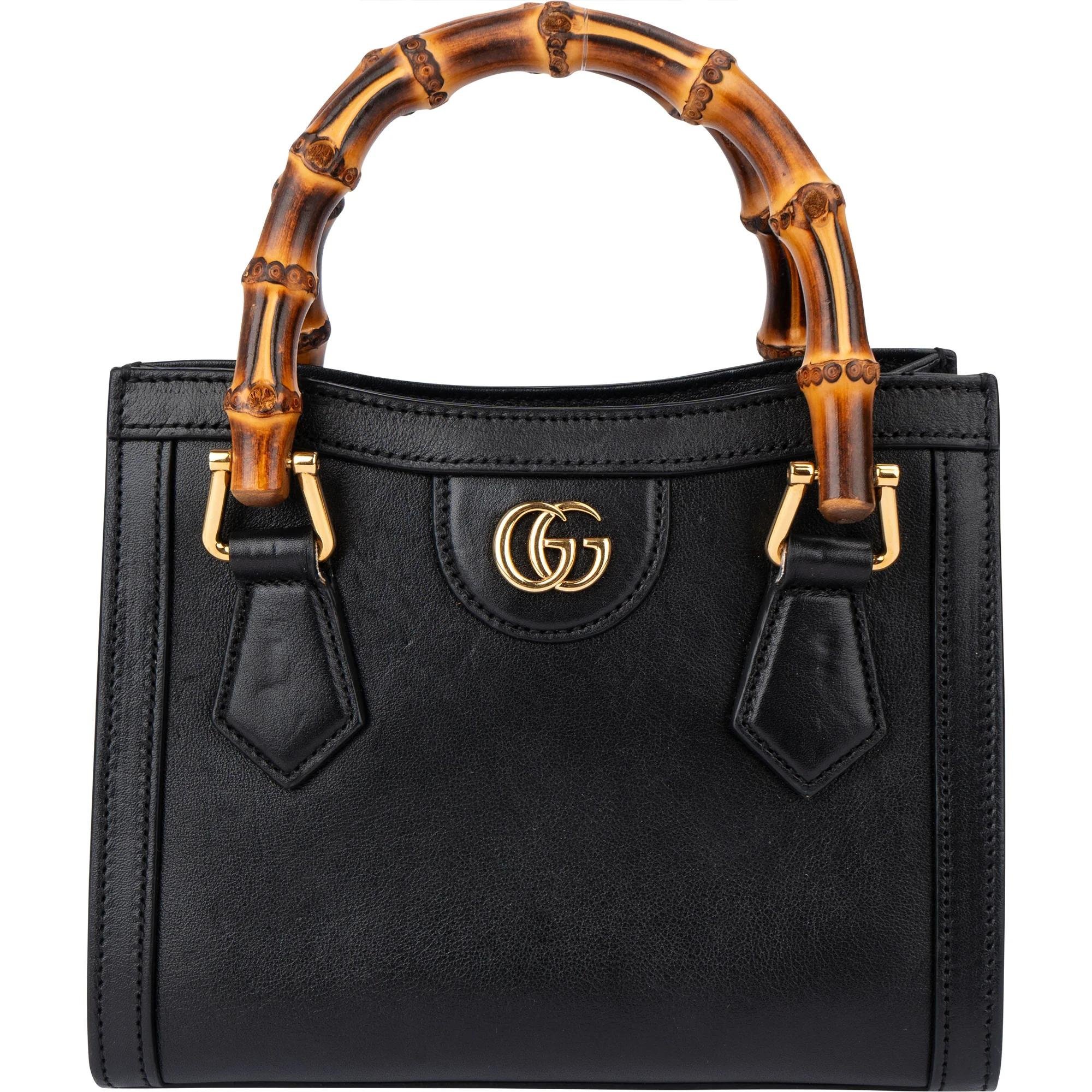 Bamboo leather handbag