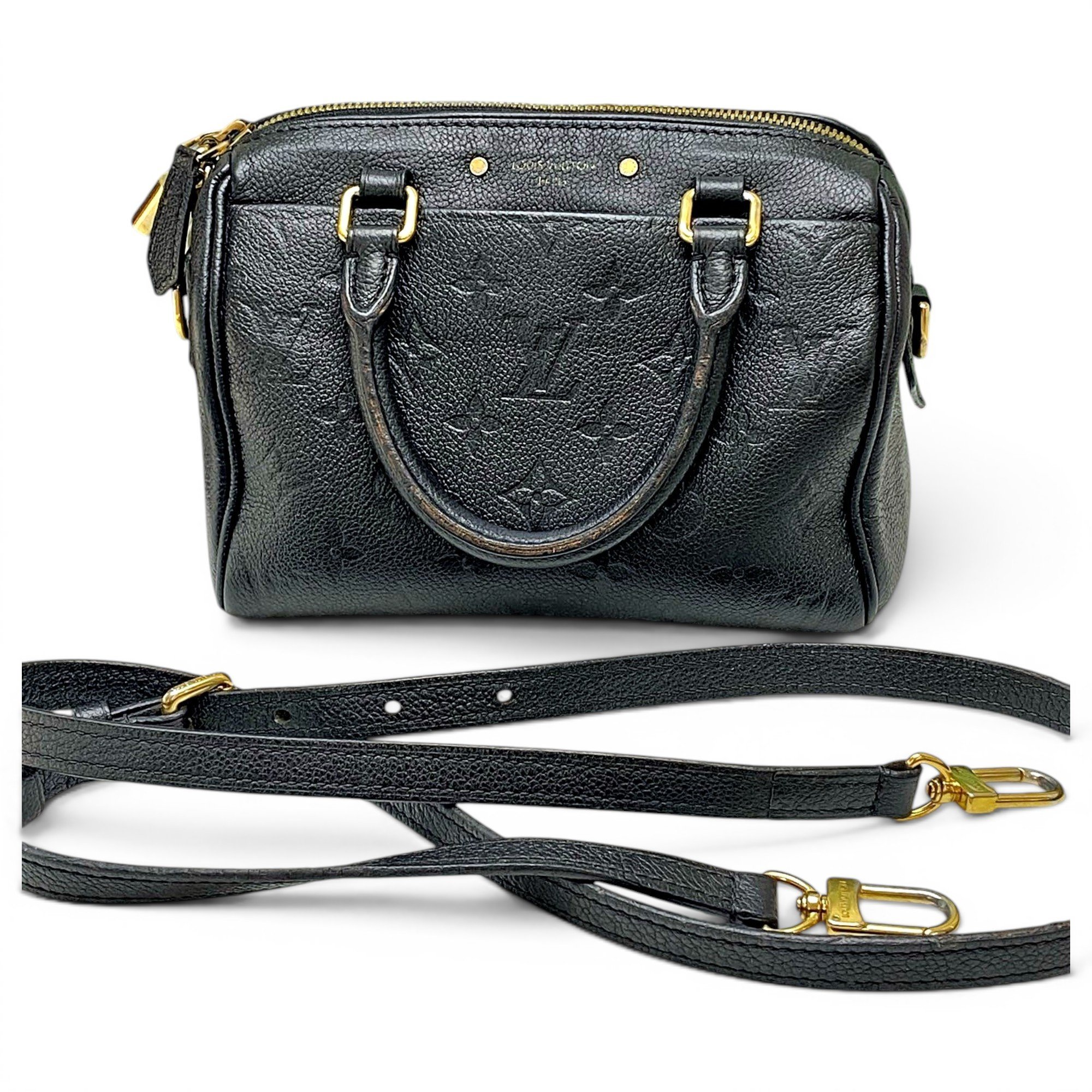 Speedy leather handbag