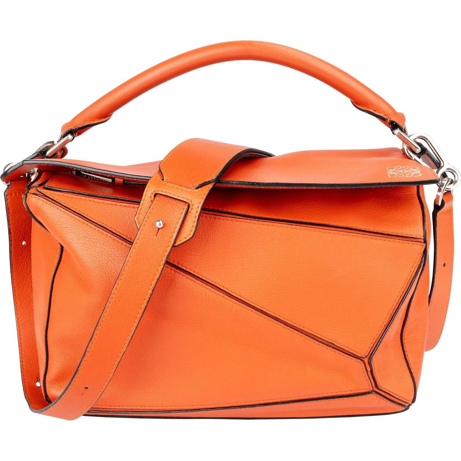 Puzzle leather crossbody bag
