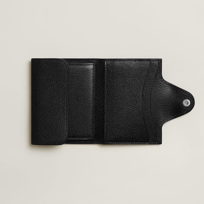 Noir Iliade Compact Card Holder