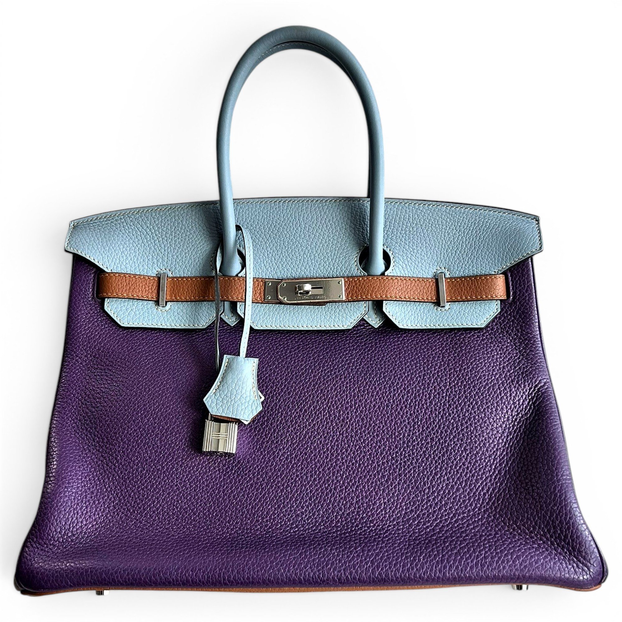 Birkin 35 leather handbag