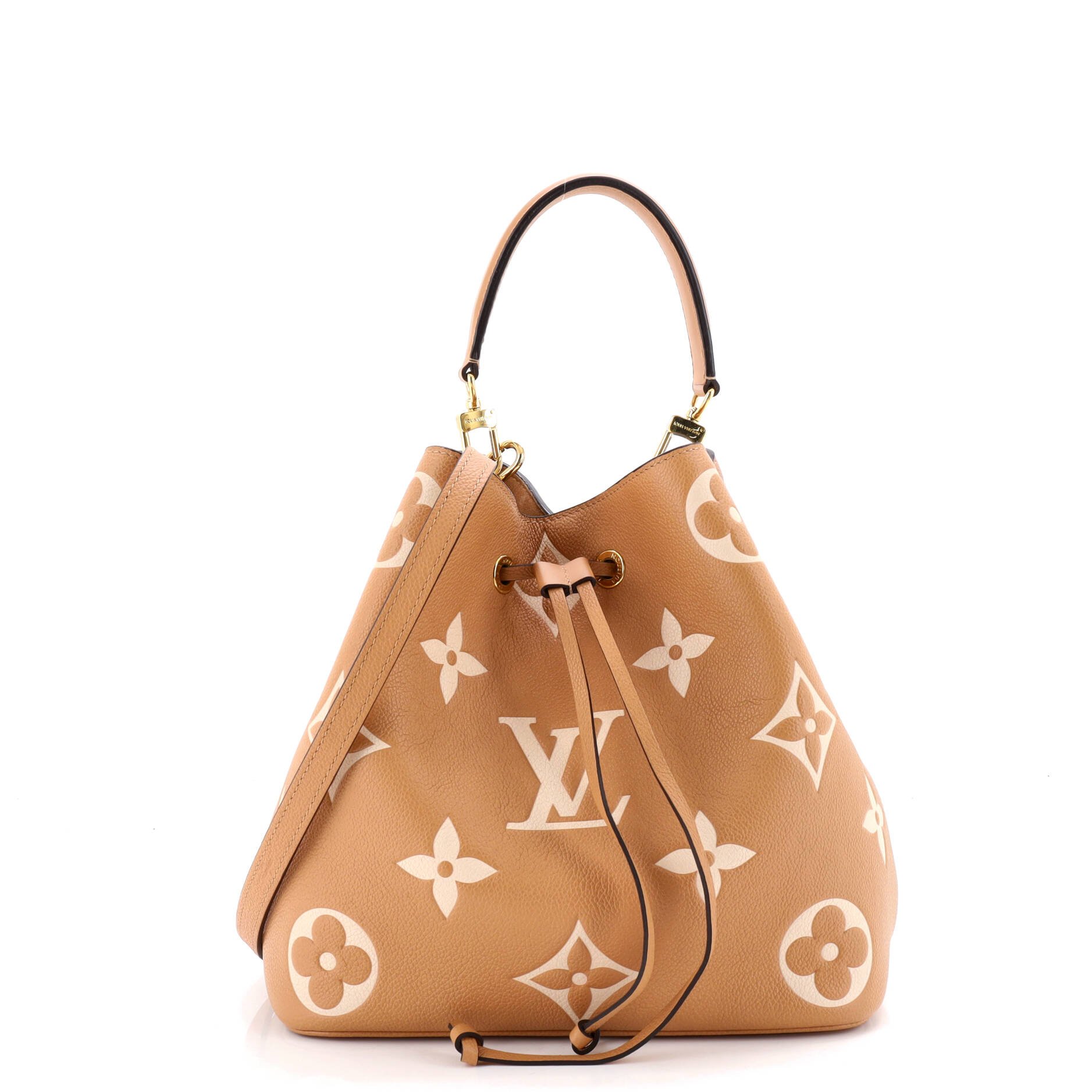 Louis Vuitton NeoNoe Handbag Bicolor Monogram Empreinte Giant MM