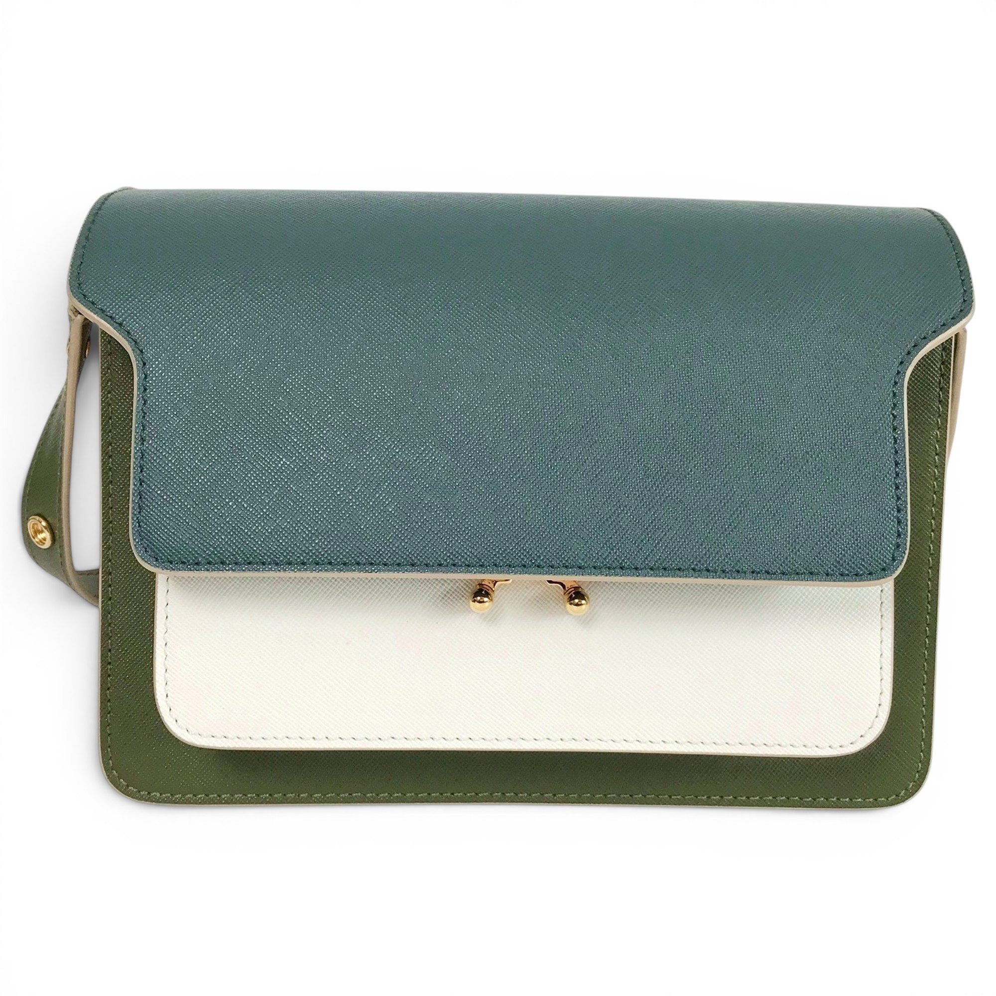 Trunk leather handbag