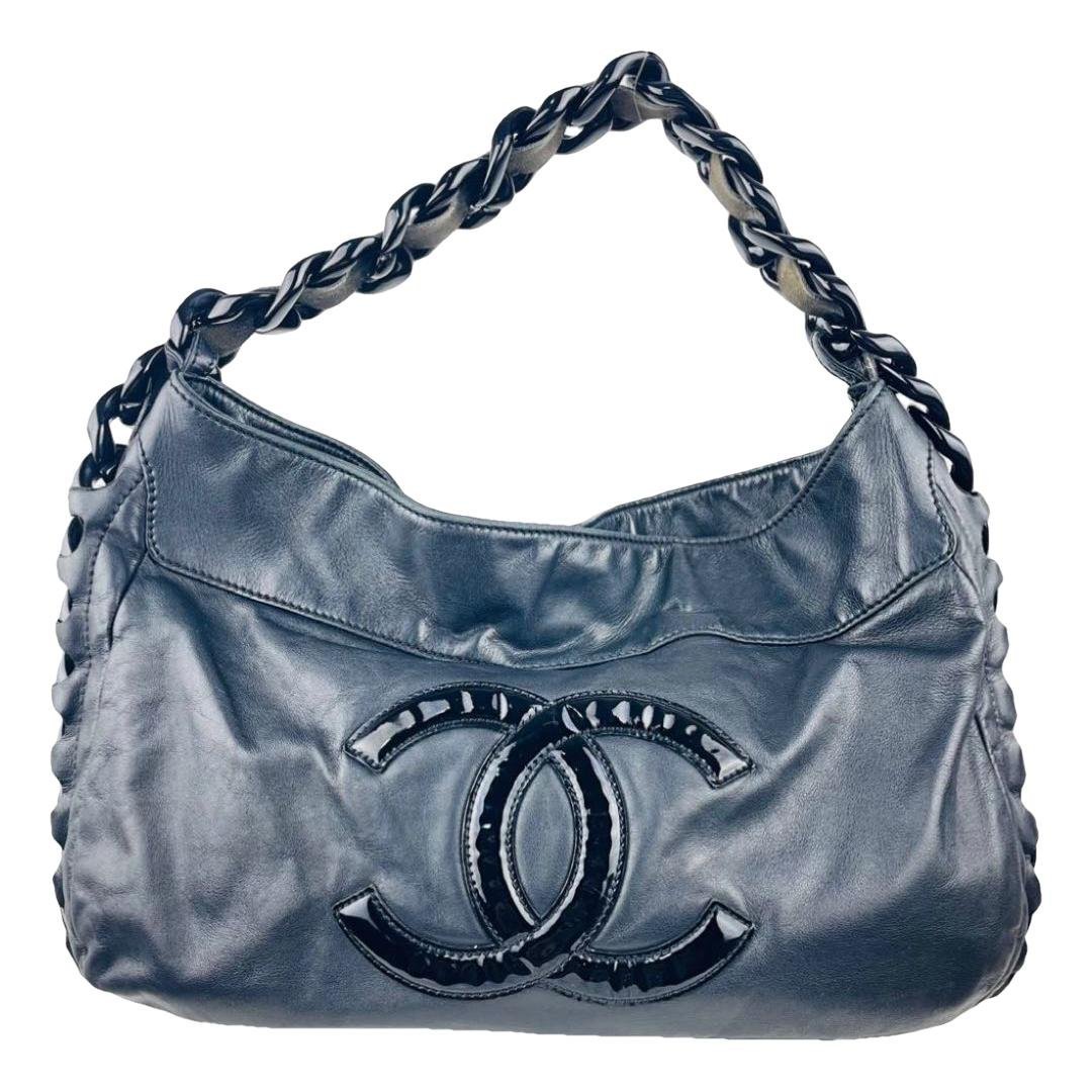 Vintage CC Chain leather tote
