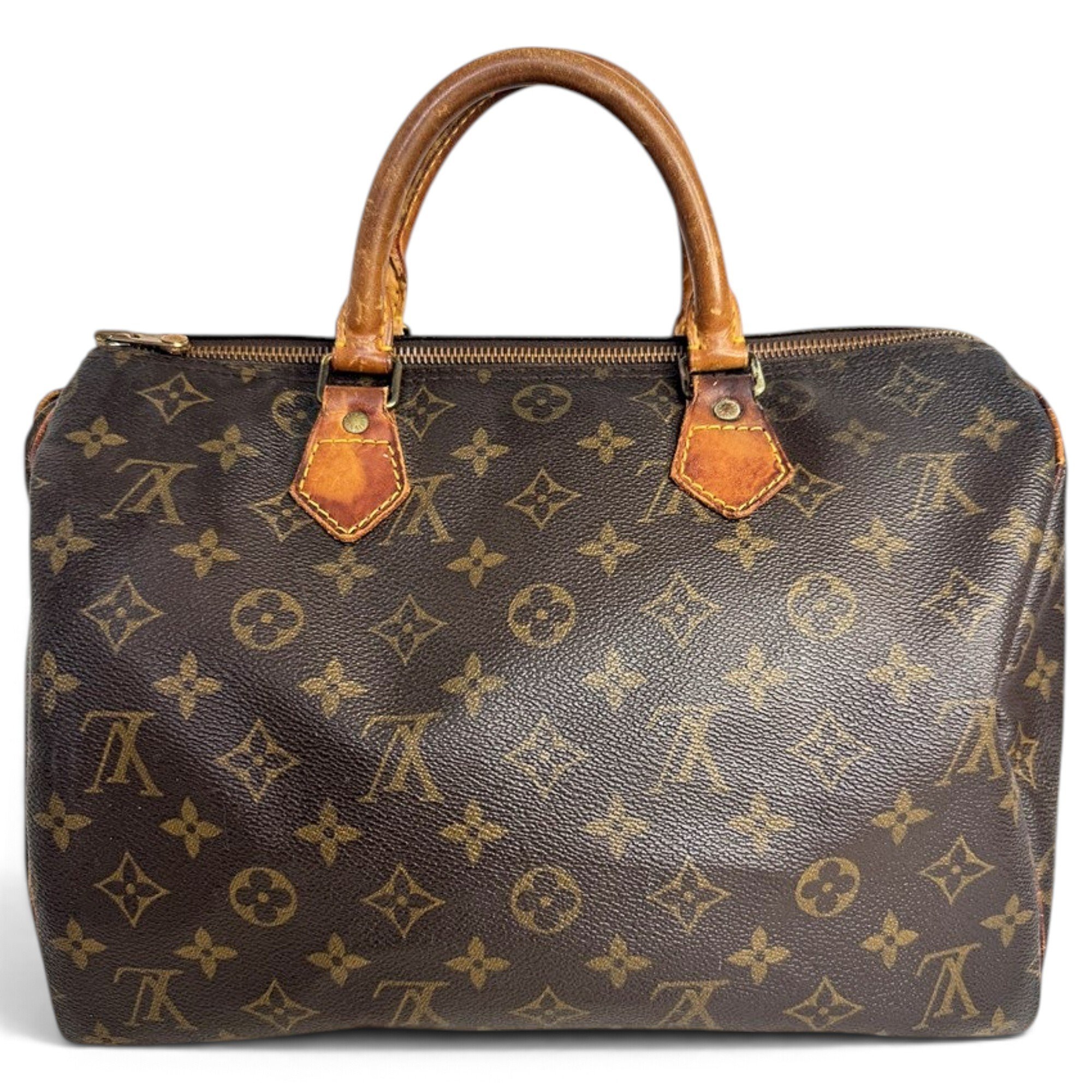 Speedy leather handbag