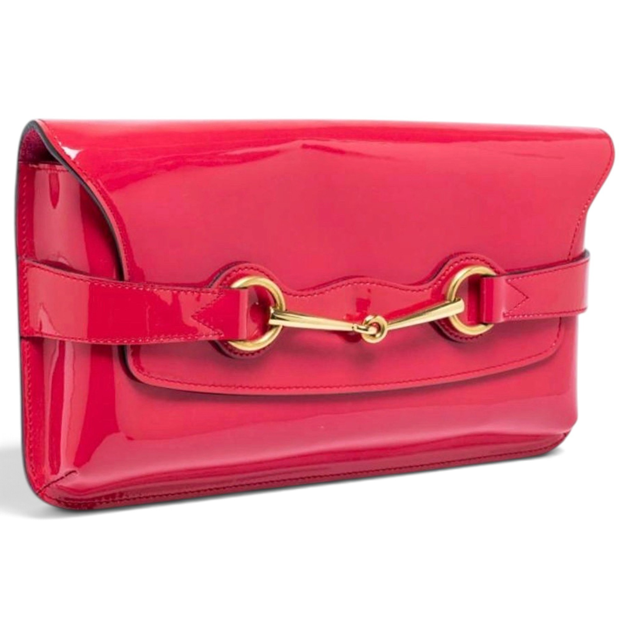 Leather clutch bag