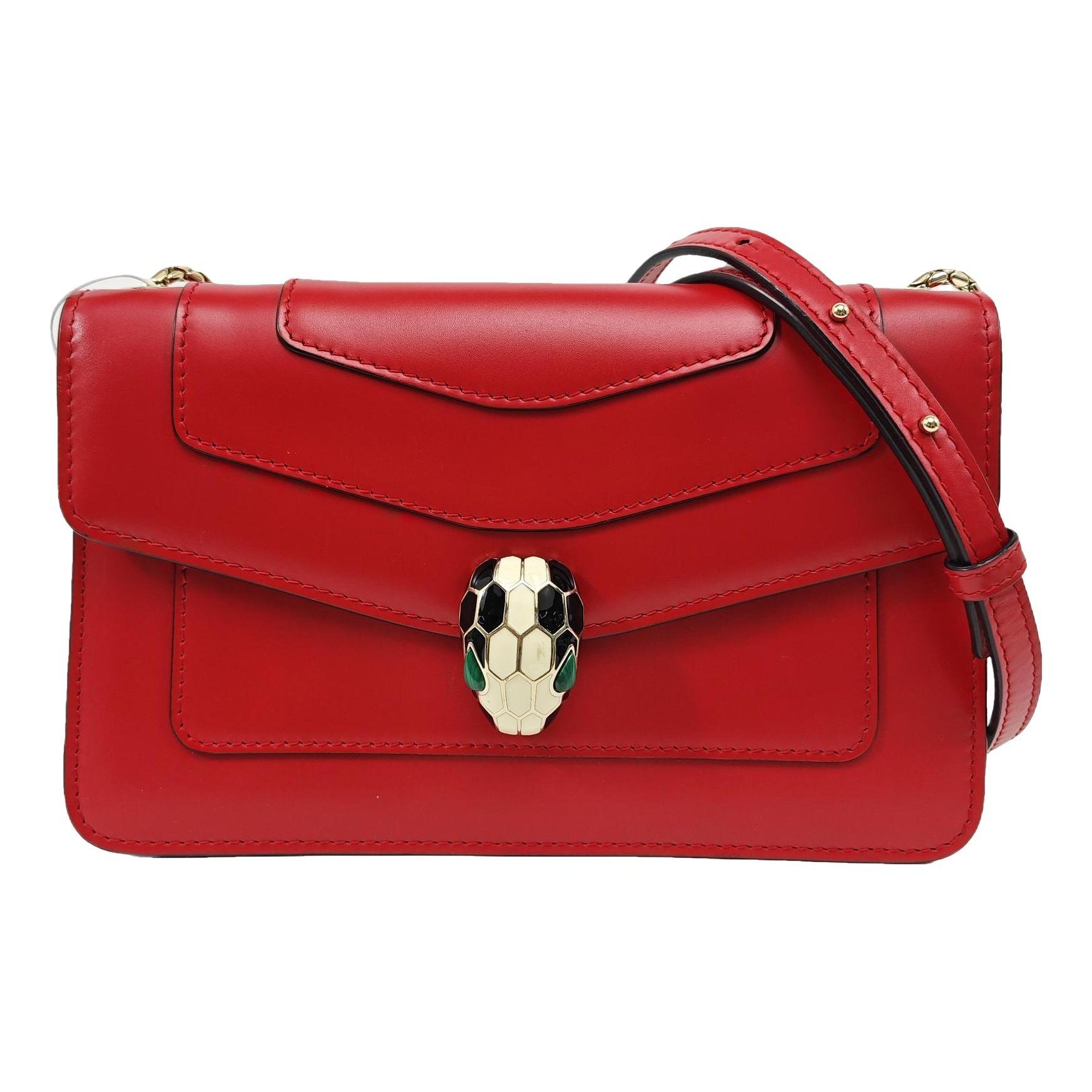 Serpenti leather crossbody bag