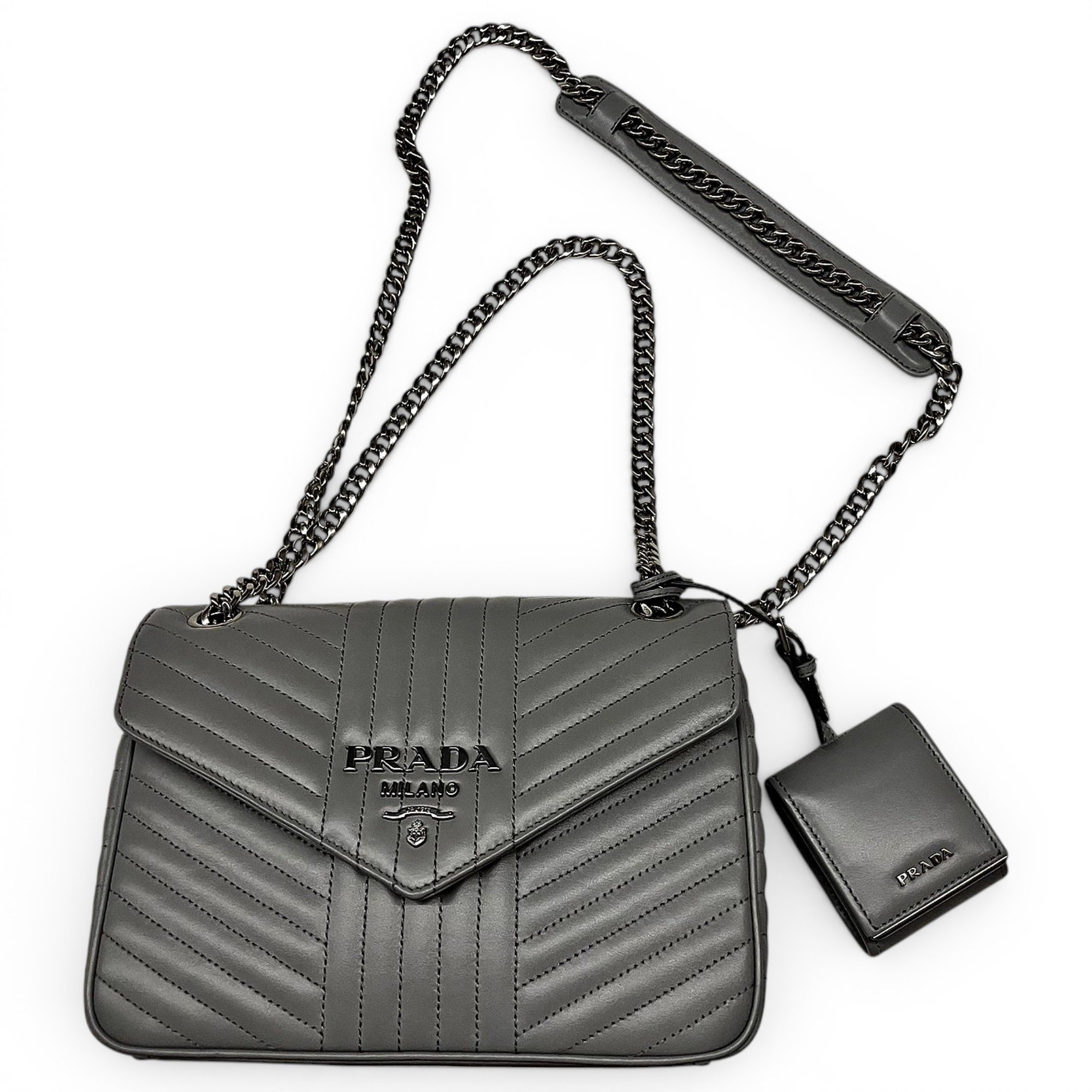 Diagramme leather handbag