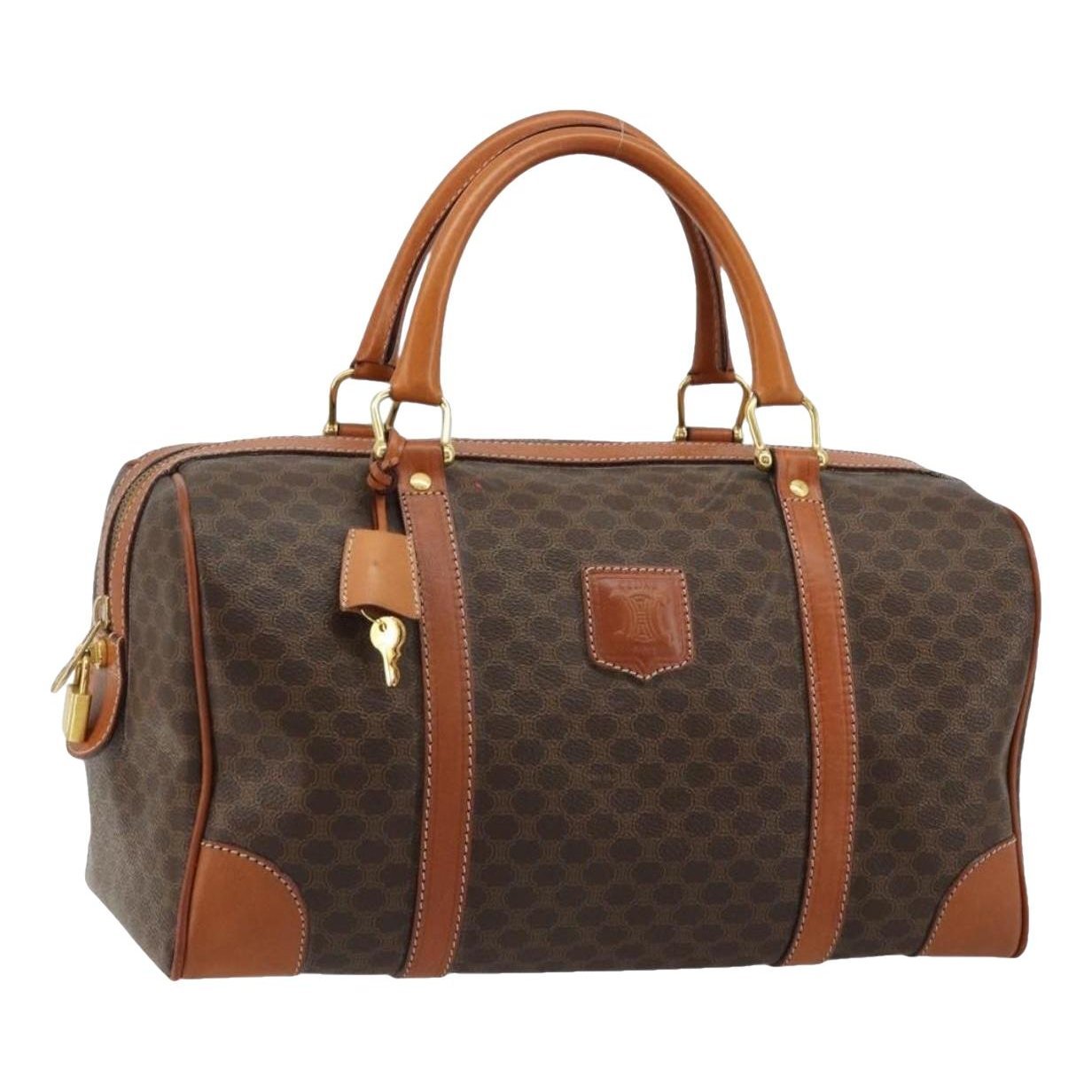 Leather bowling bag