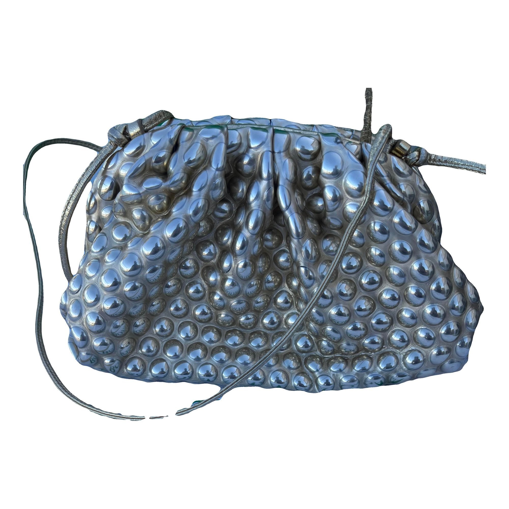 Pouch leather handbag