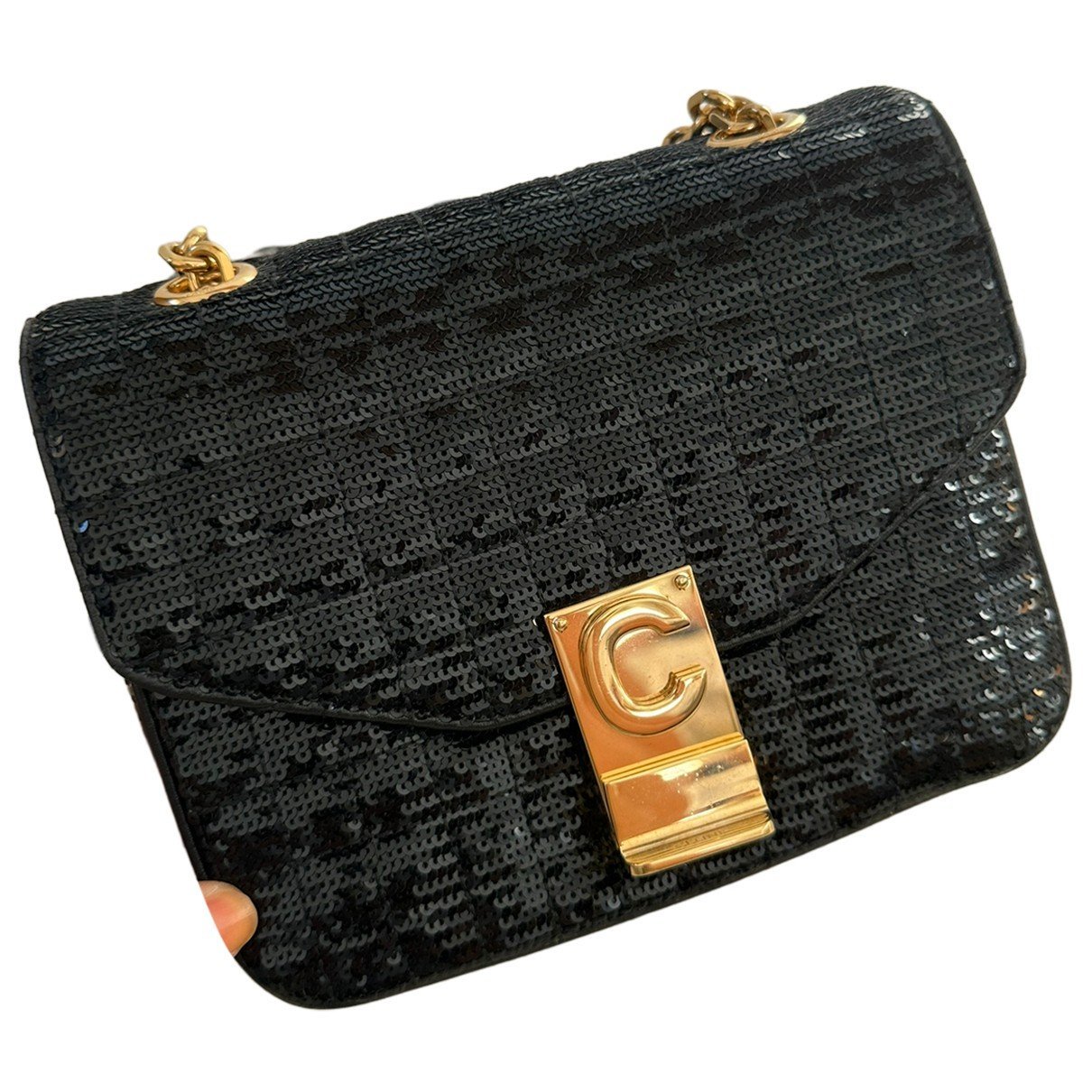 C bag leather crossbody bag