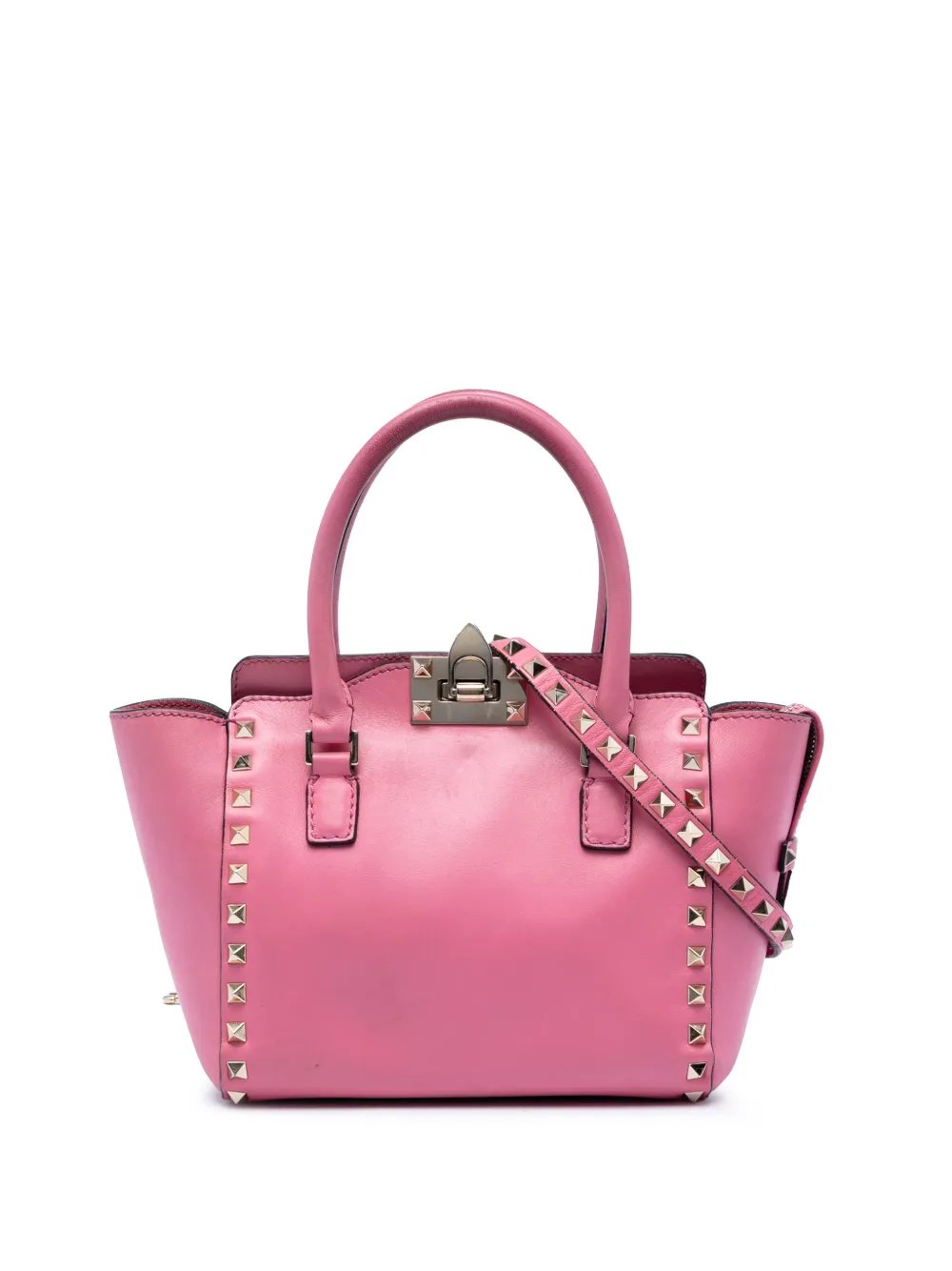 Valentino Garavani 2000-2017 Mini Leather Rockstud Double Handle Tote satchel