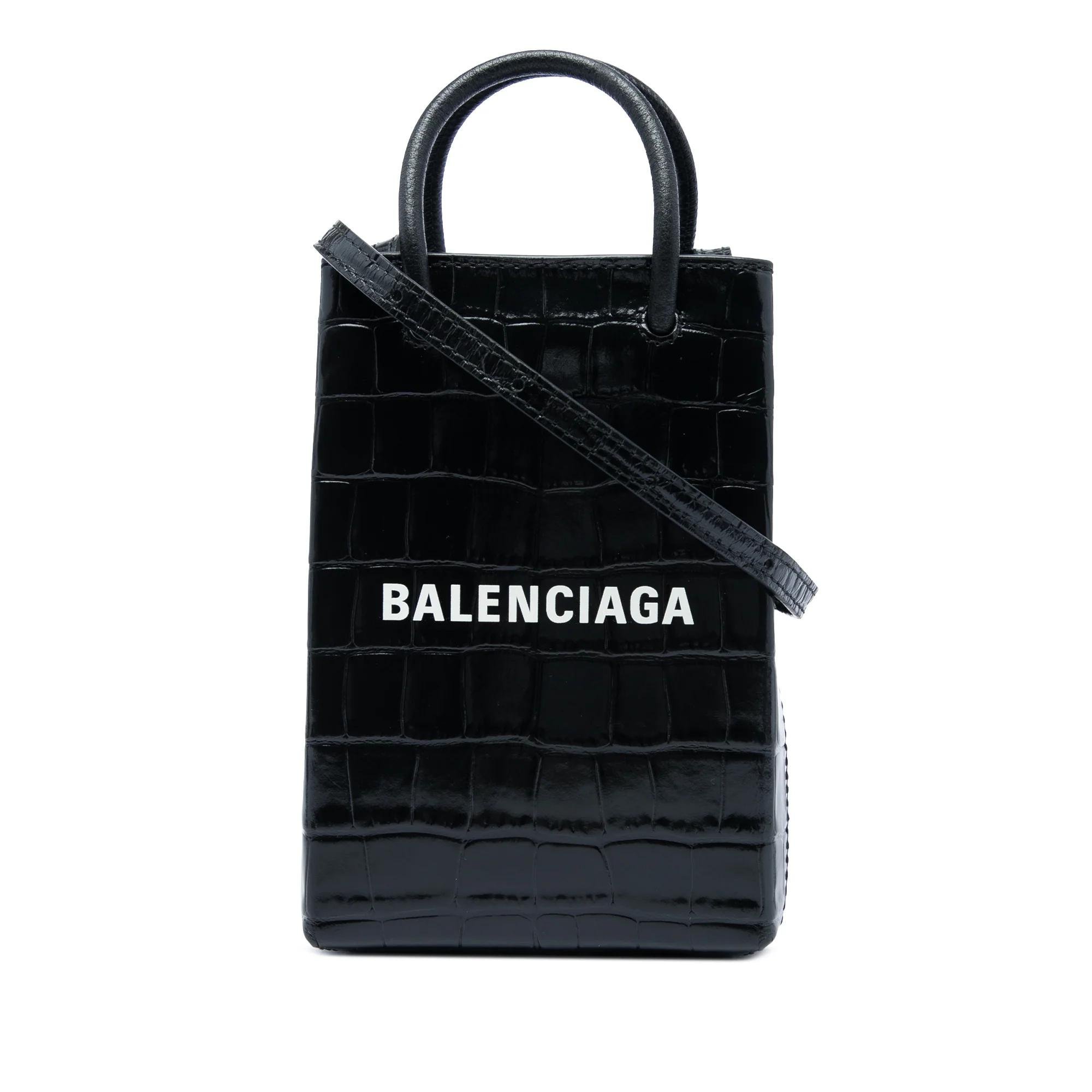 Shopping Phone Holder pony-style calfskin handbag