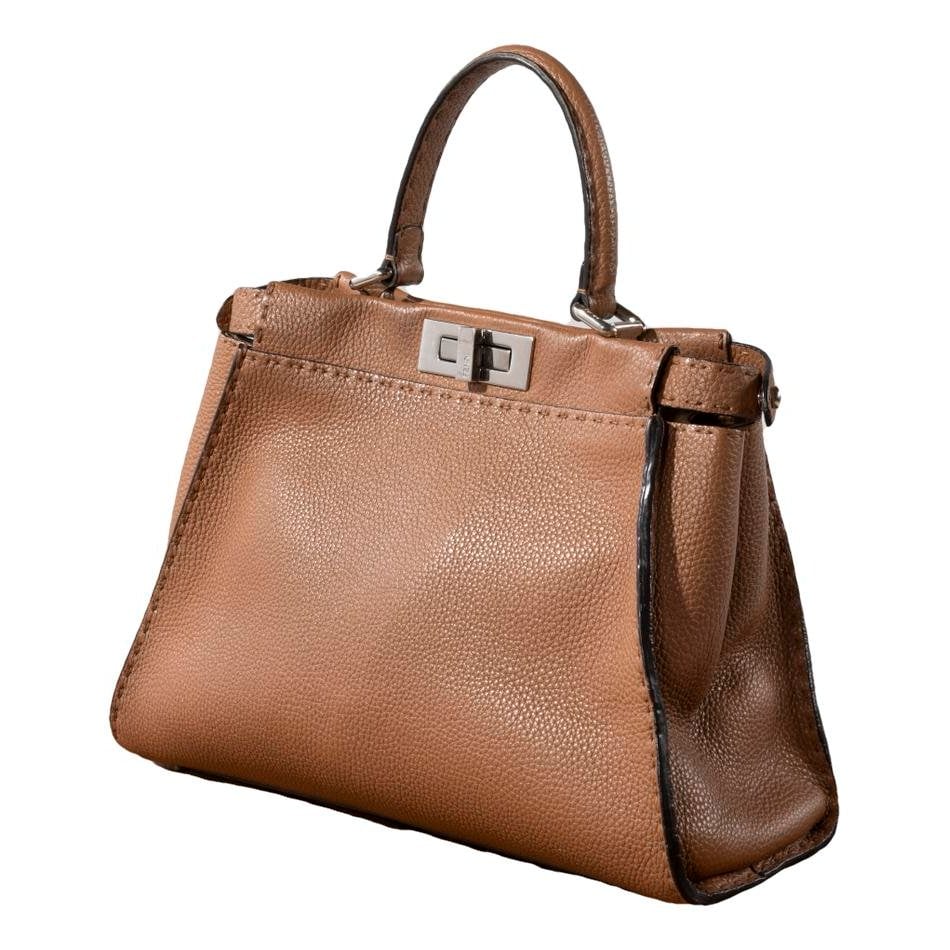 Peekaboo leather handbag