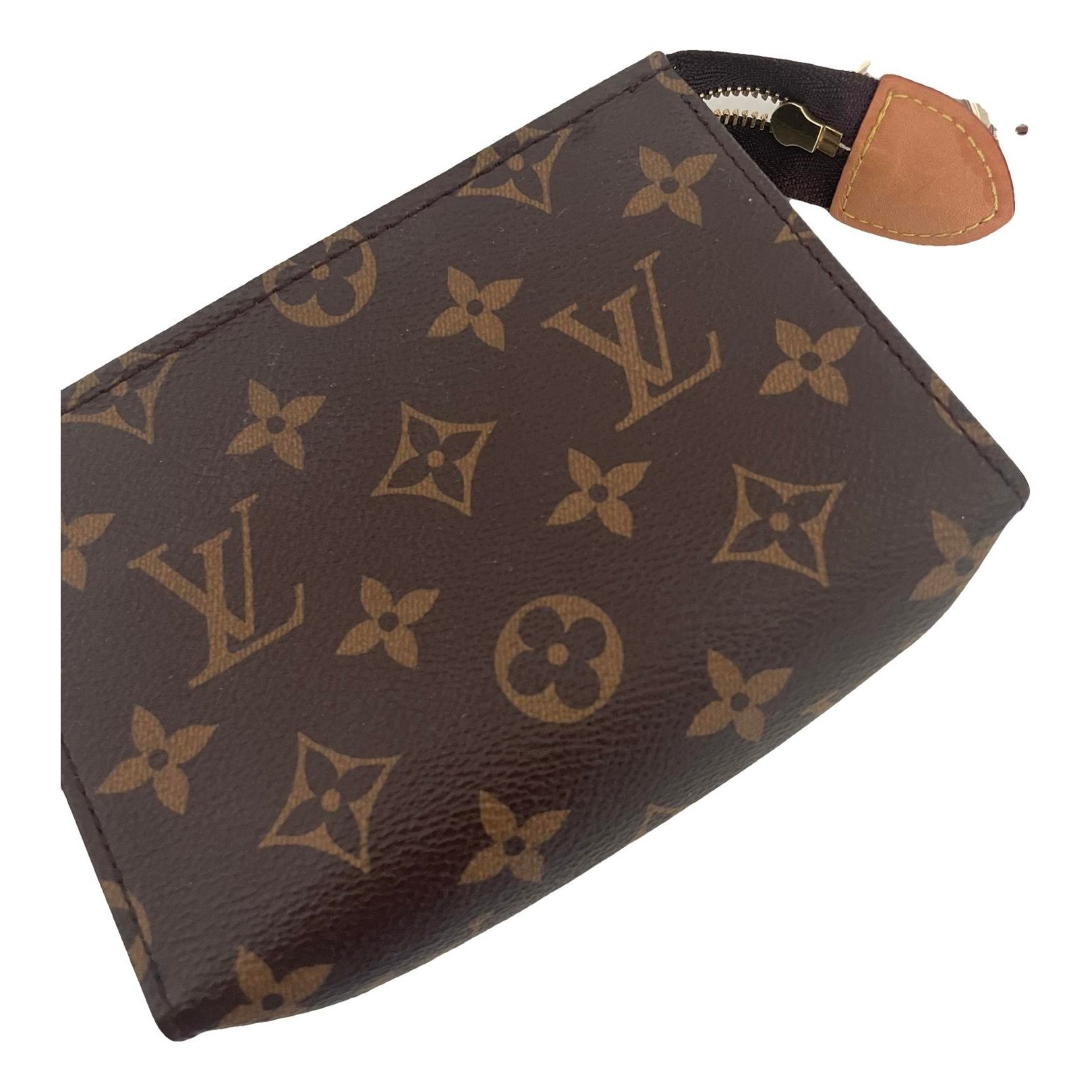 Leather clutch bag
