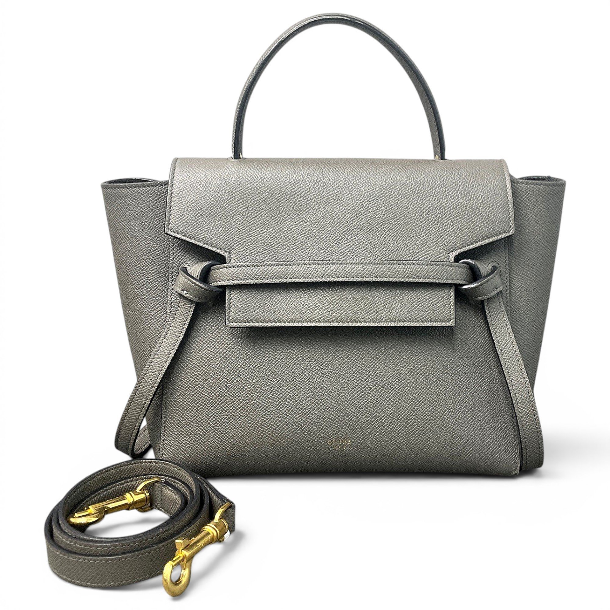 Belt leather handbag