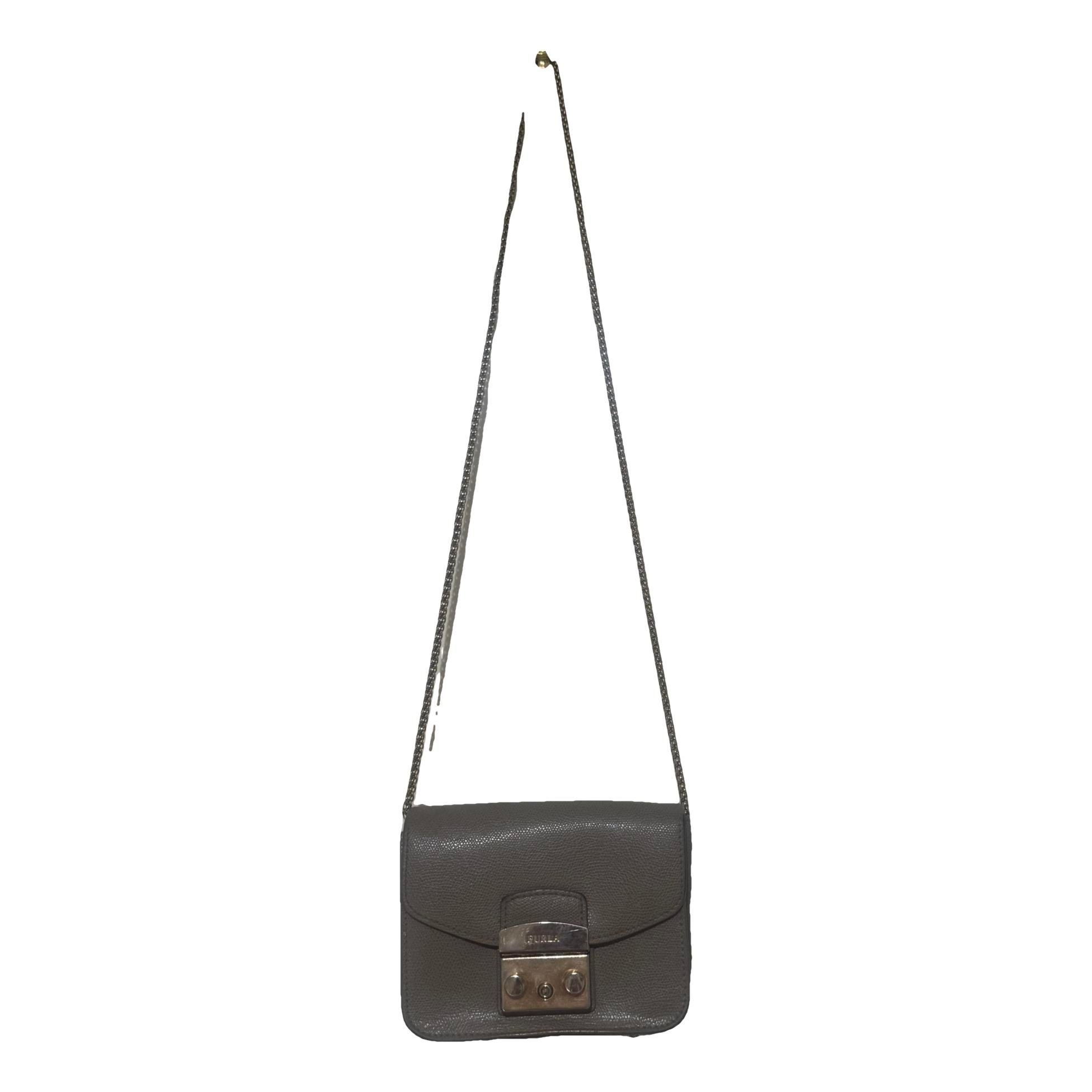 Metropolis leather clutch bag