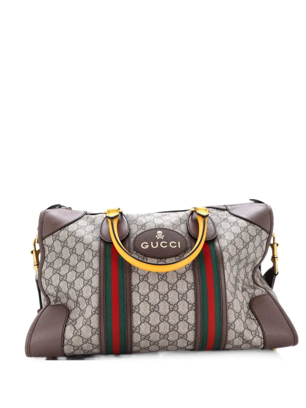 Neo Vintage Web Duffle Bag GG Coated Canvas Medium travel bag