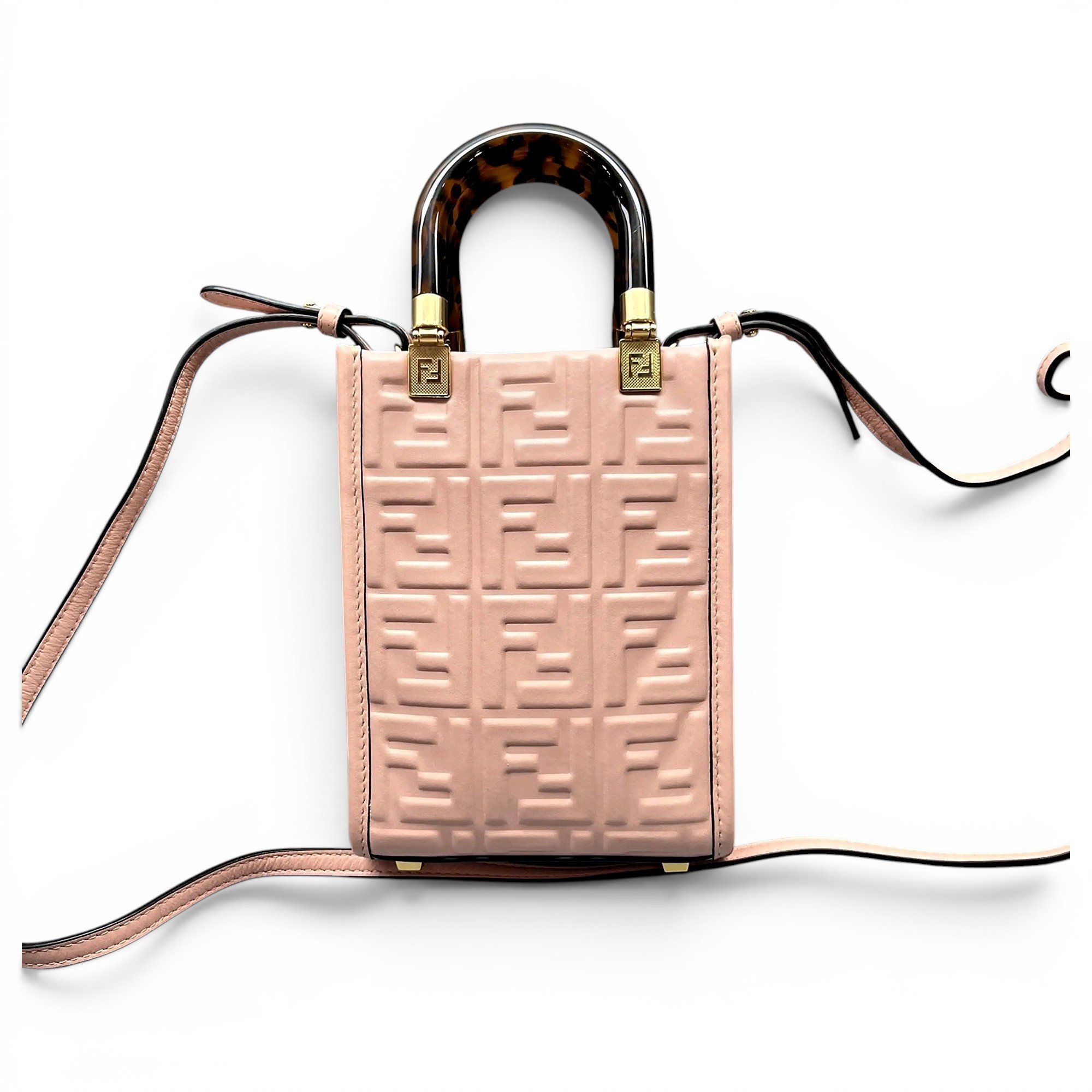 Fendi Sunshine leather handbag