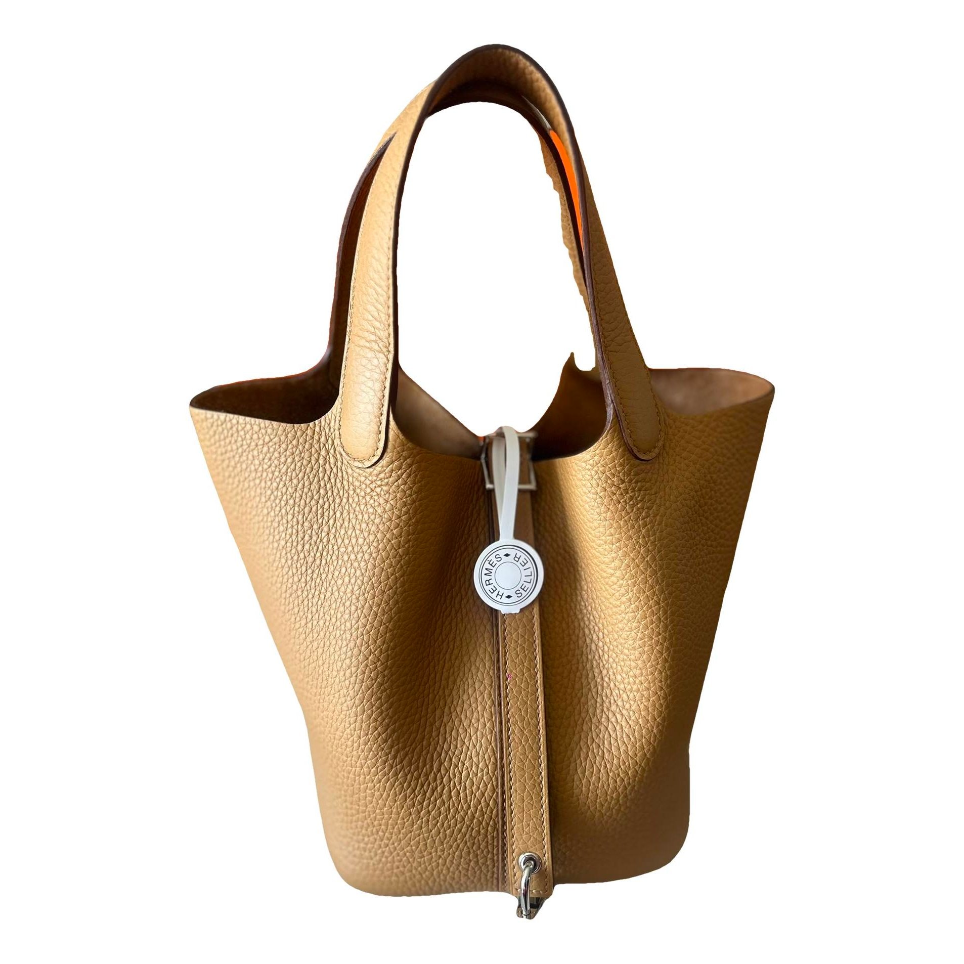 Picotin leather handbag
