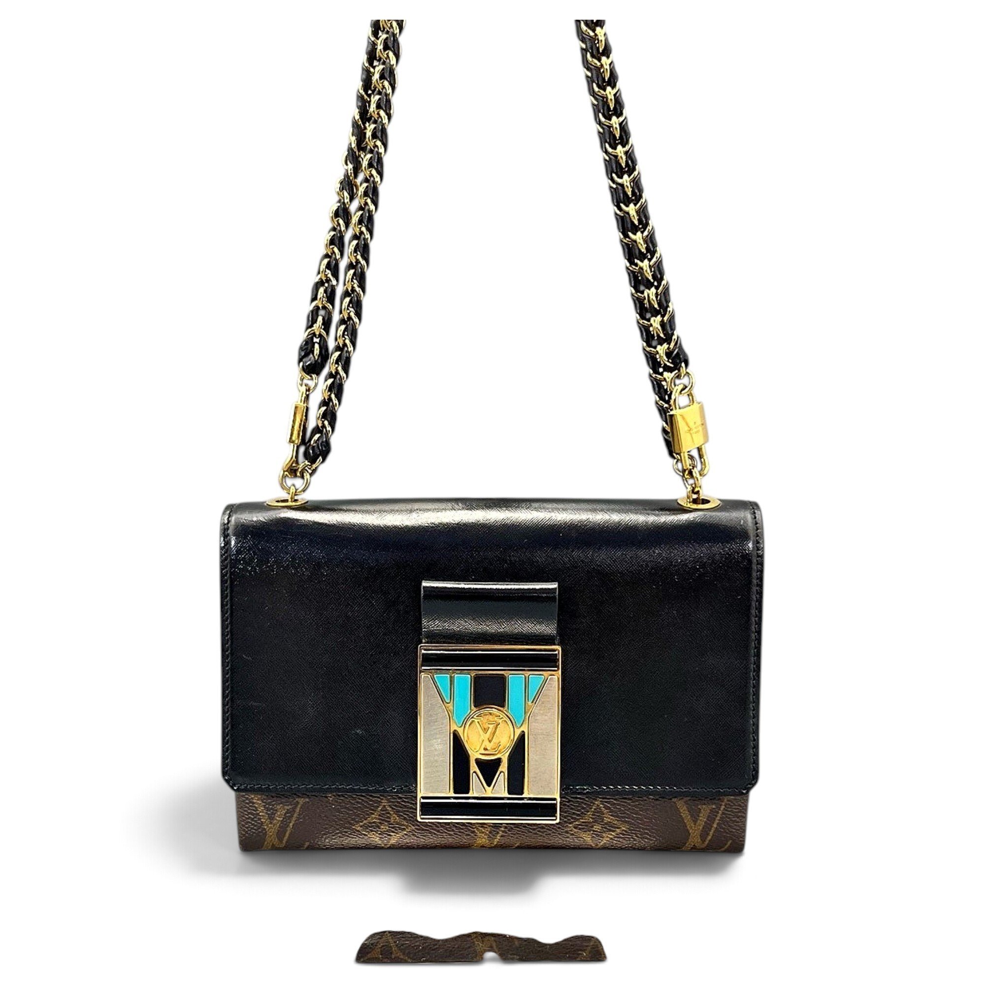 Twist leather handbag