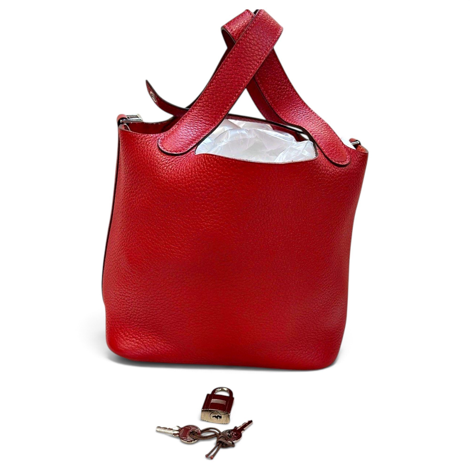 Picotin leather handbag