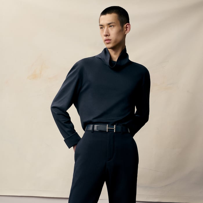 Hisseo Belt Buckle & Reversible Leather Strap 32 MM