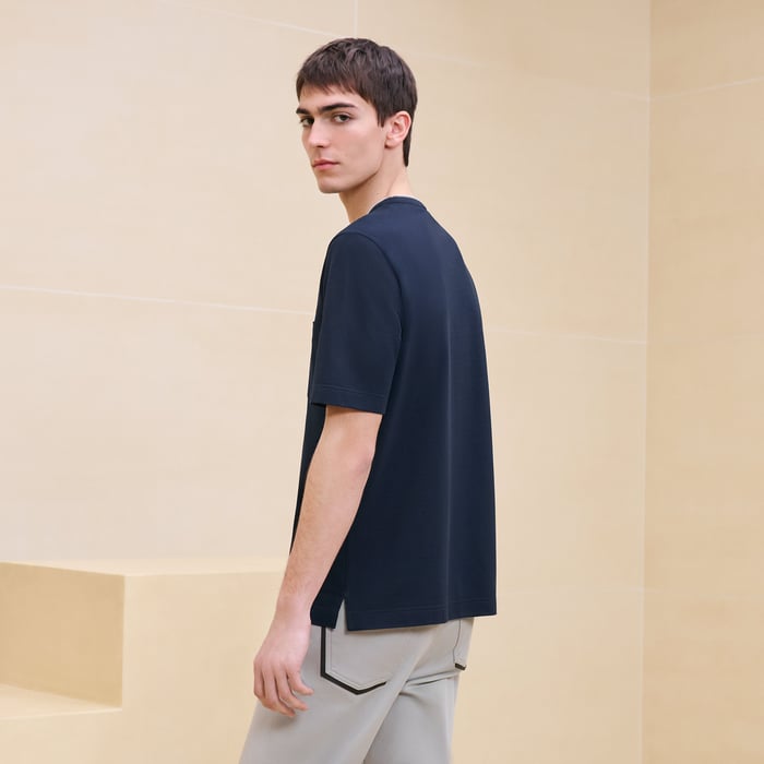 Marine "Piqures Sellier" T-shirt