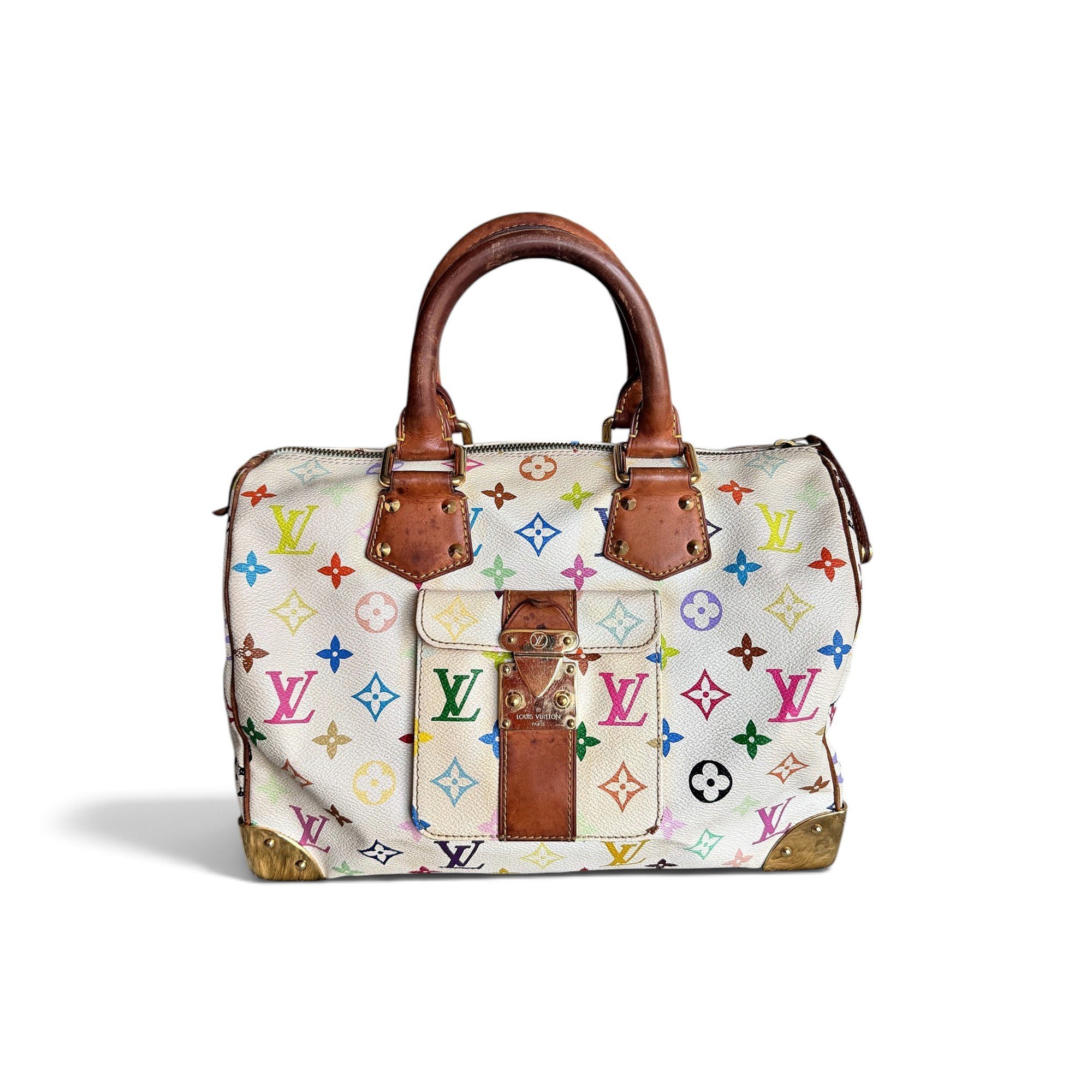 Speedy leather bowling bag