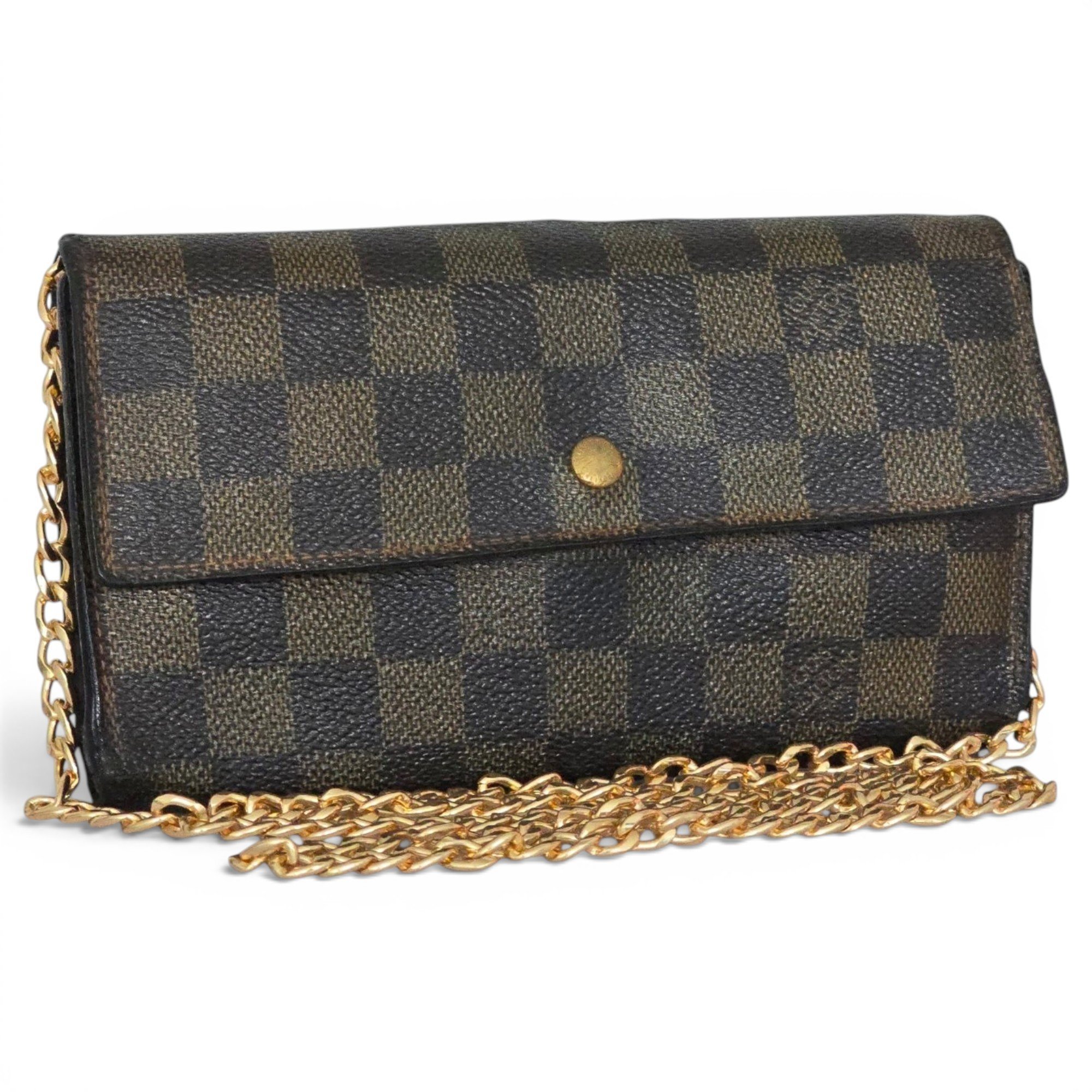 Leather clutch bag