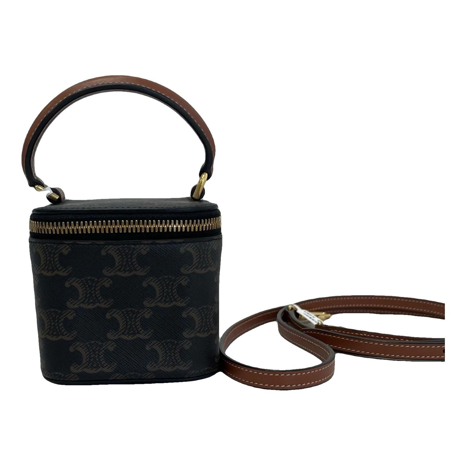 Tambour vinyl handbag