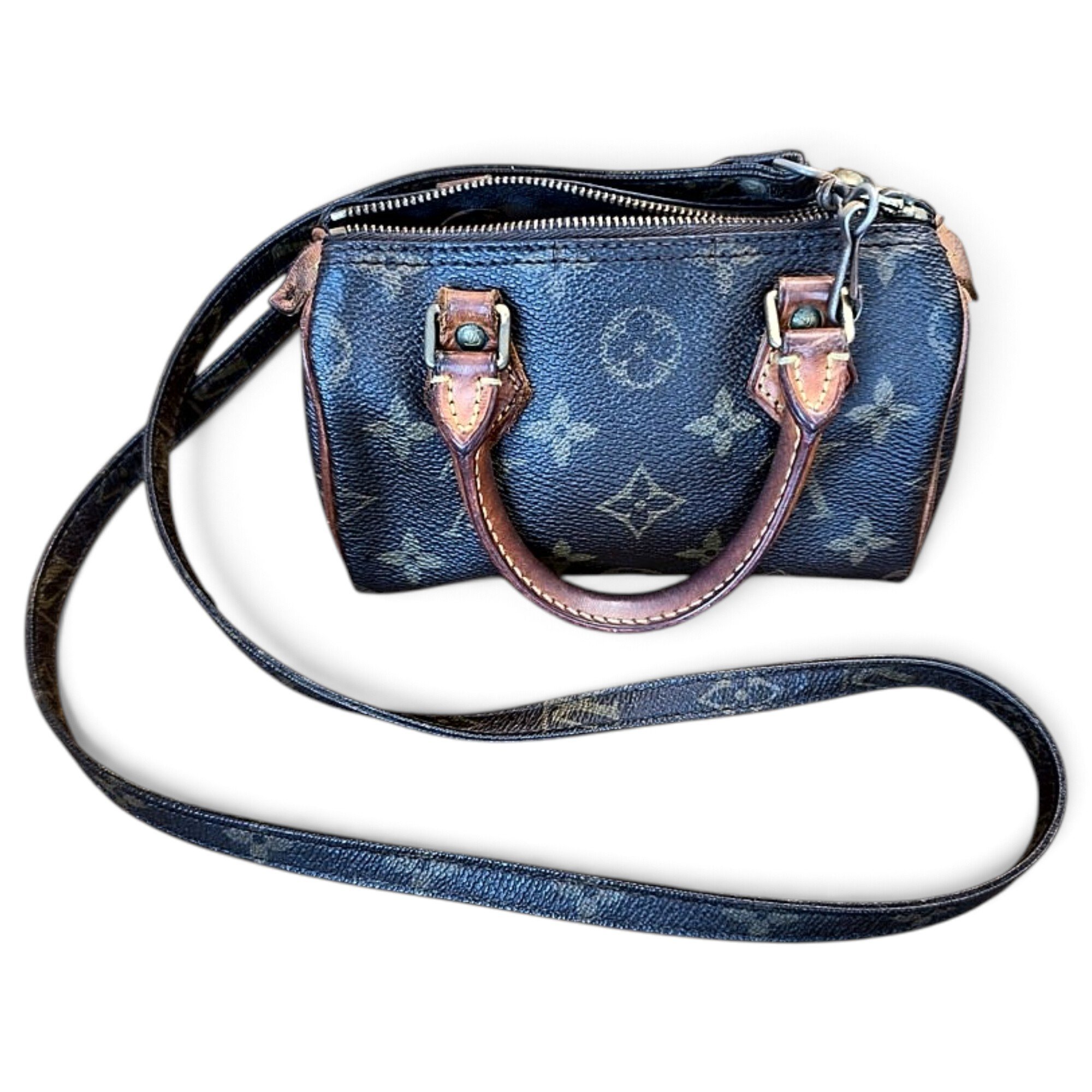 Nano Speedy / Mini HL leather crossbody bag