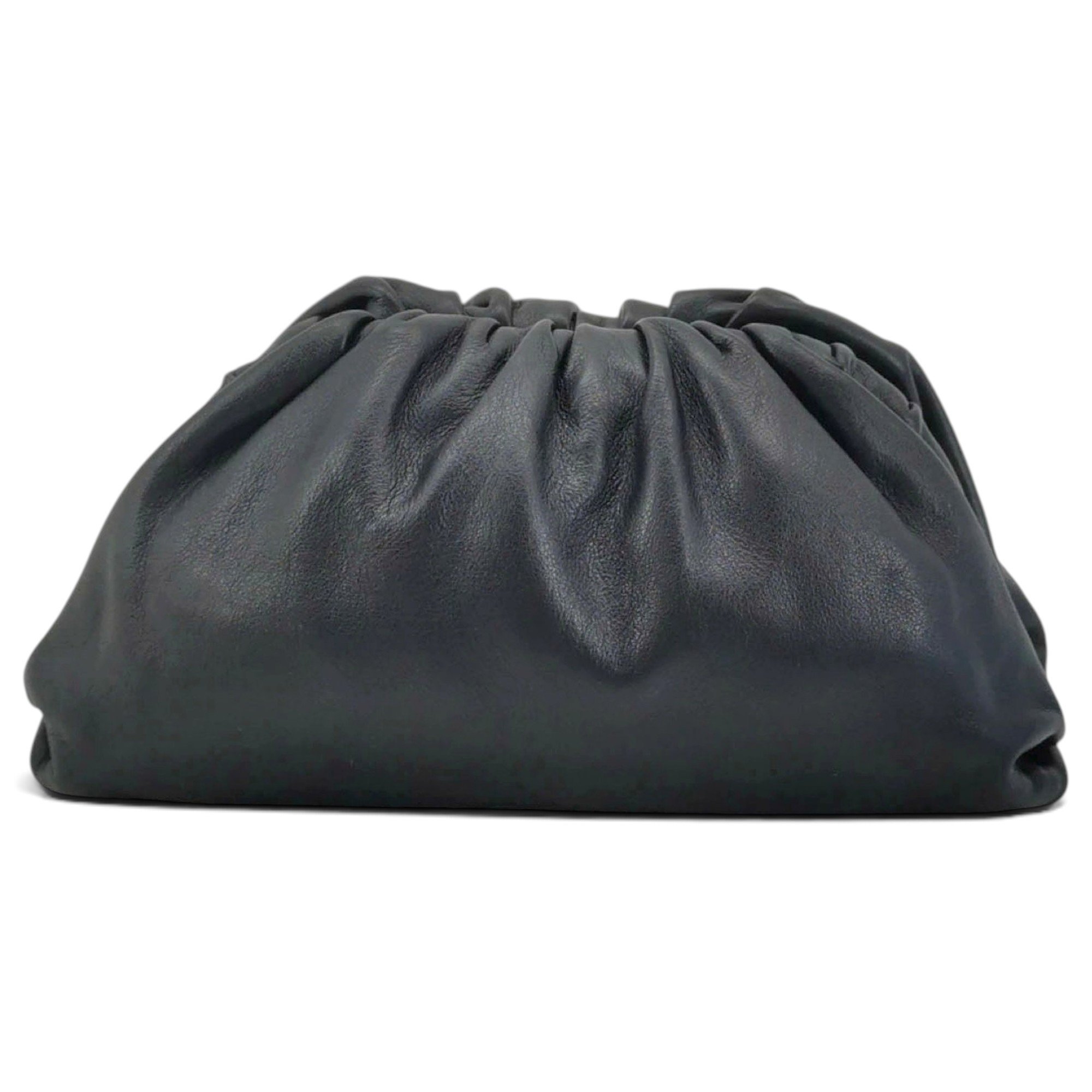 Pouch leather clutch bag