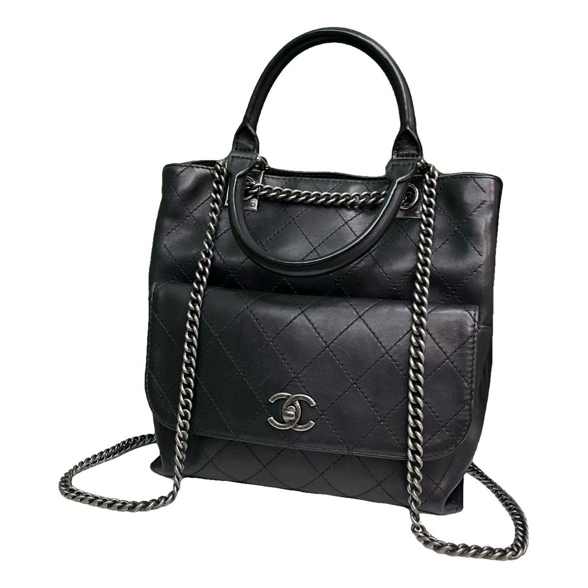 Leather backpack