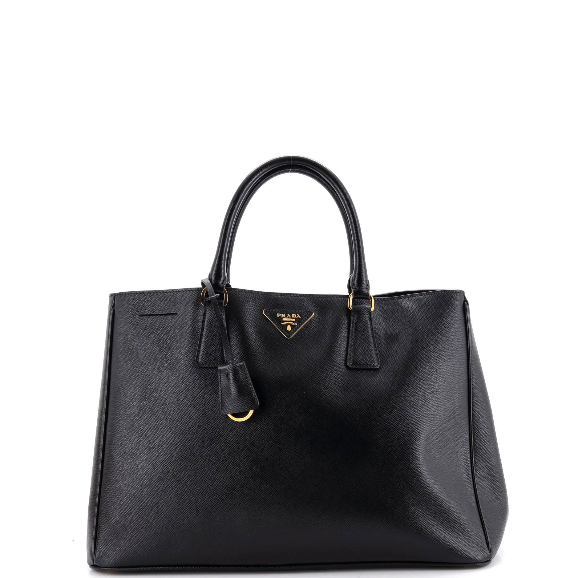 Lux Open Tote Saffiano Leather Large