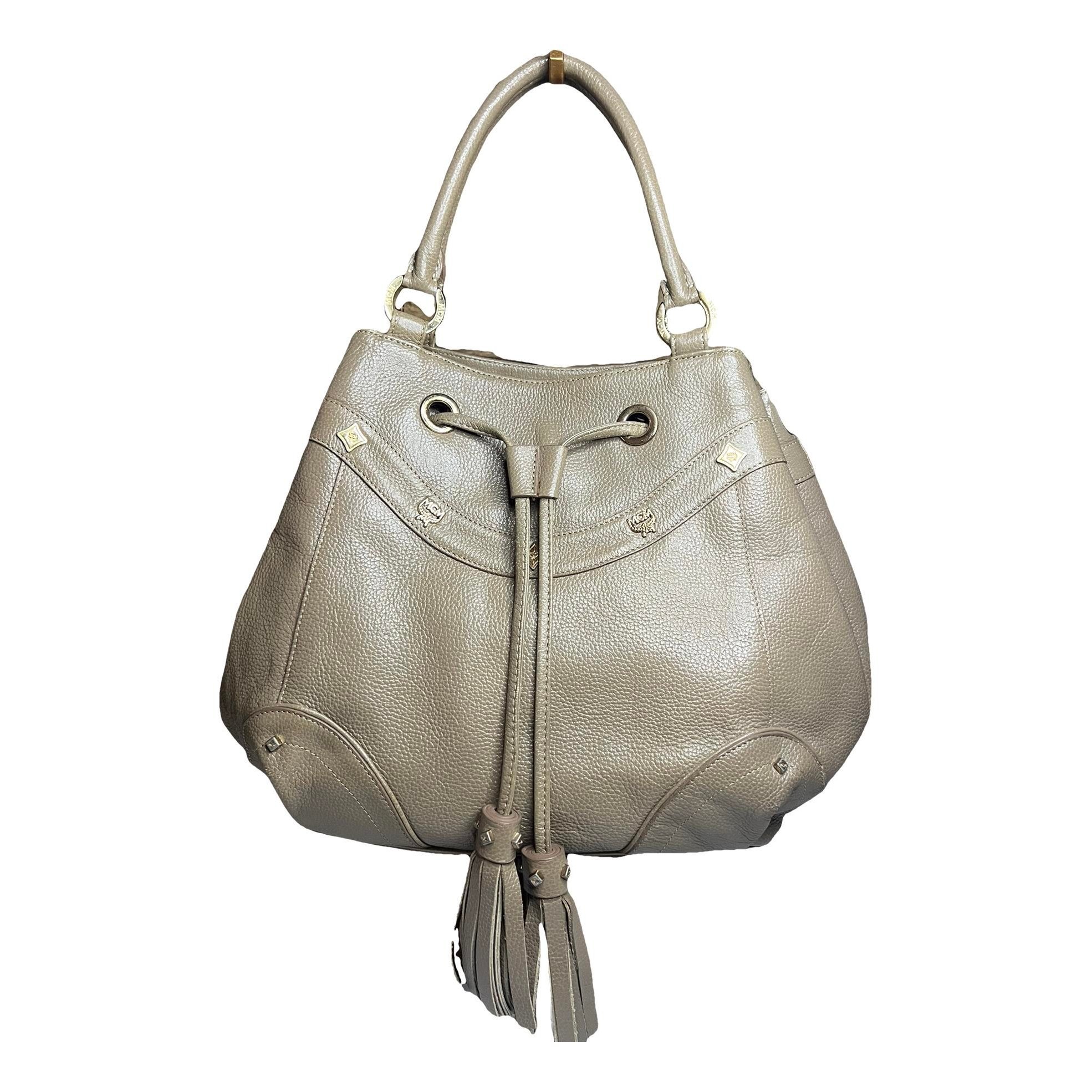 Heritage Drawstring leather handbag