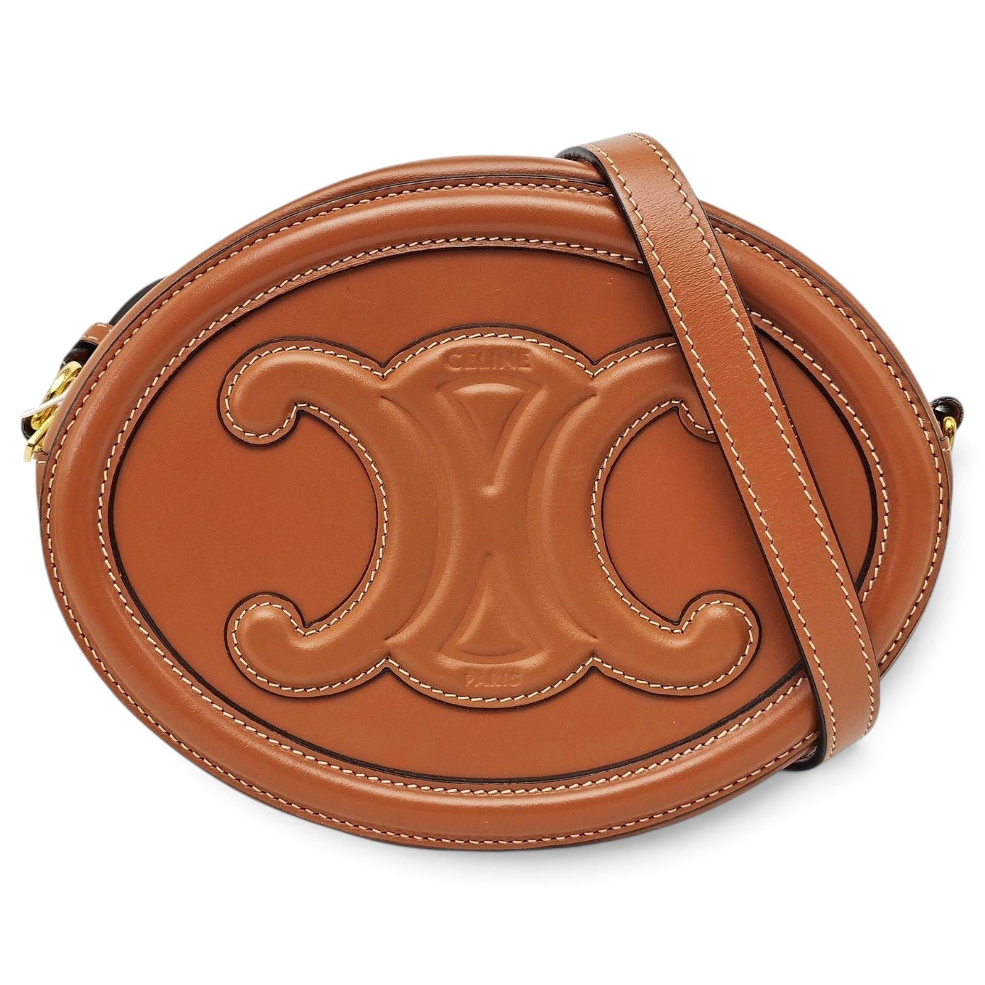 Triomphe leather handbag