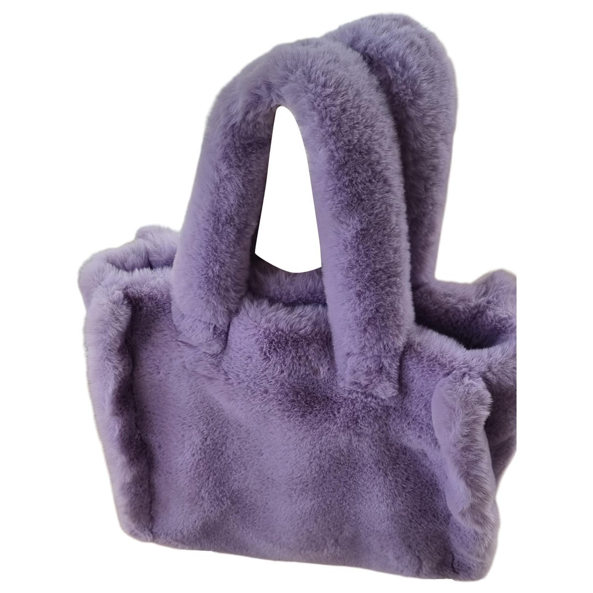 Faux fur tote