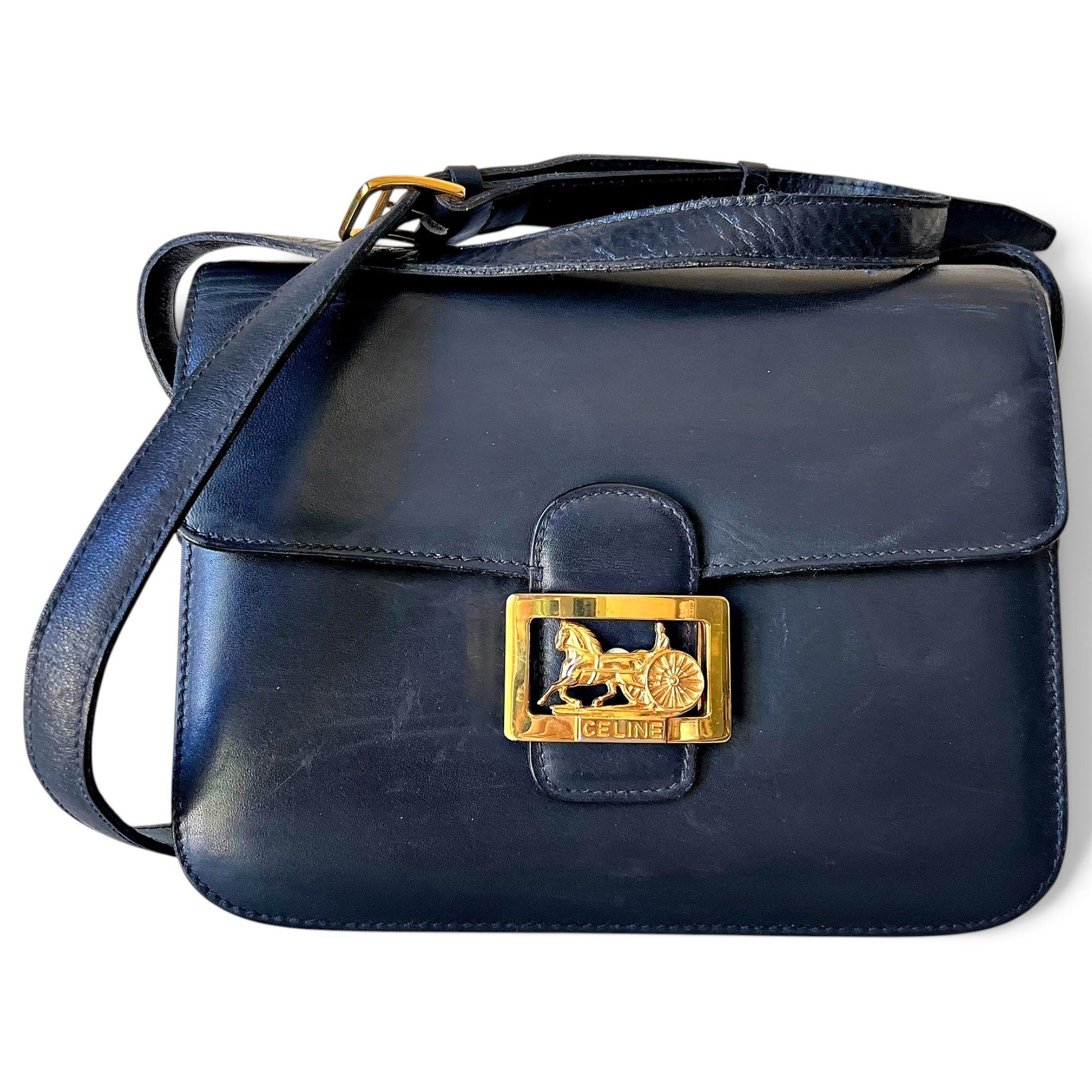Classic leather crossbody bag