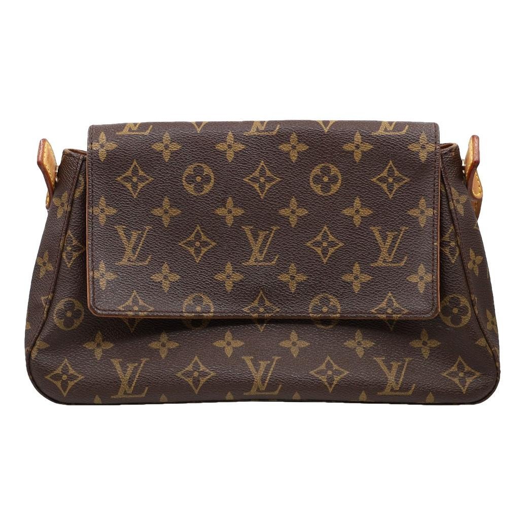 Looping leather handbag