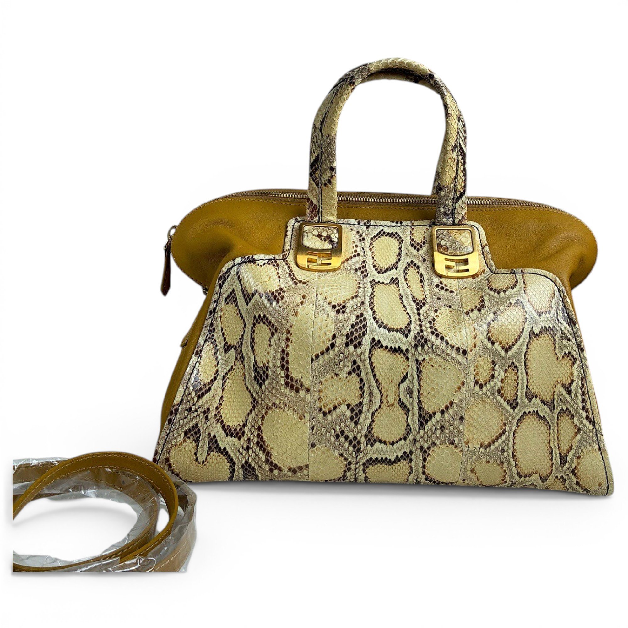 Chameleon leather handbag