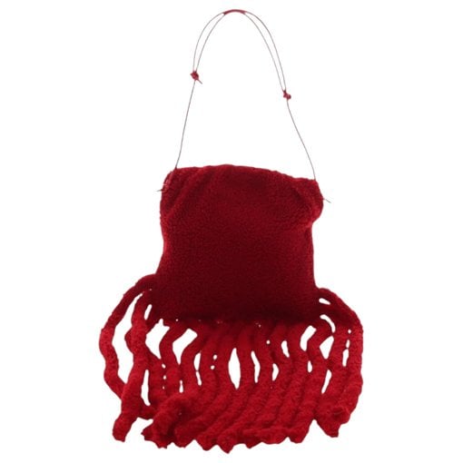 Wool clutch bag